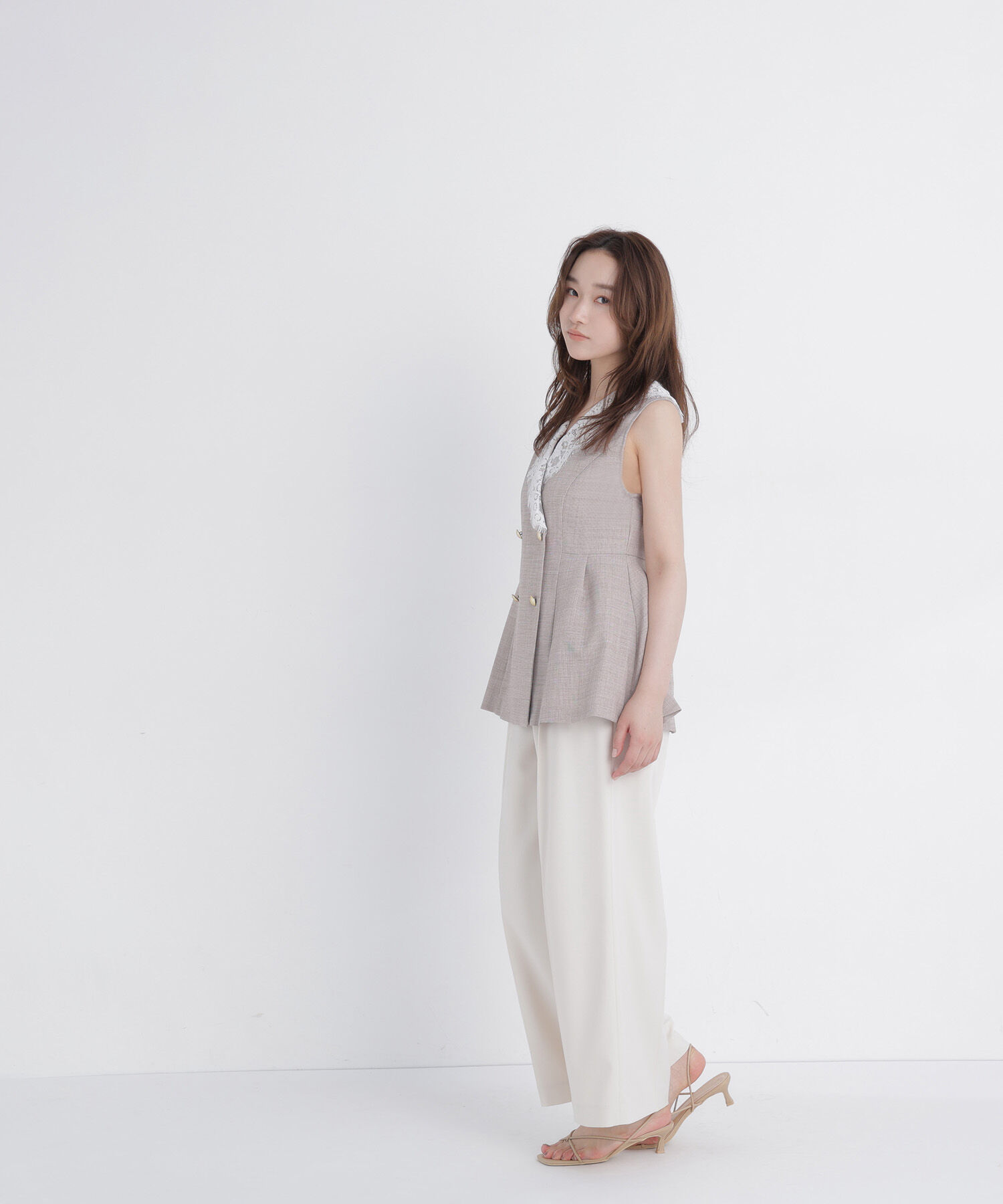  「ダブルベルトワイドパンツ」|その他|