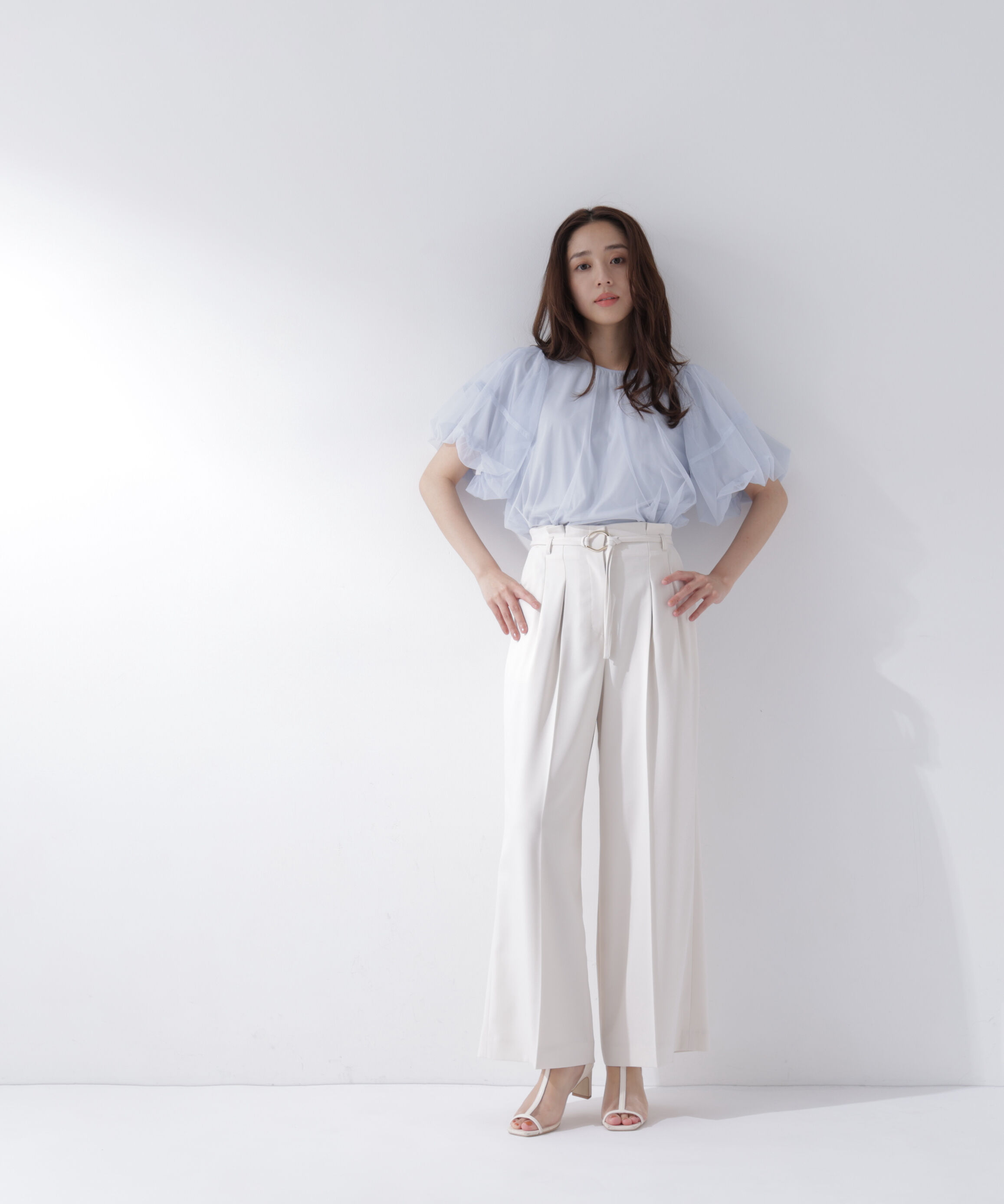  「ダブルベルトワイドパンツ」|その他|