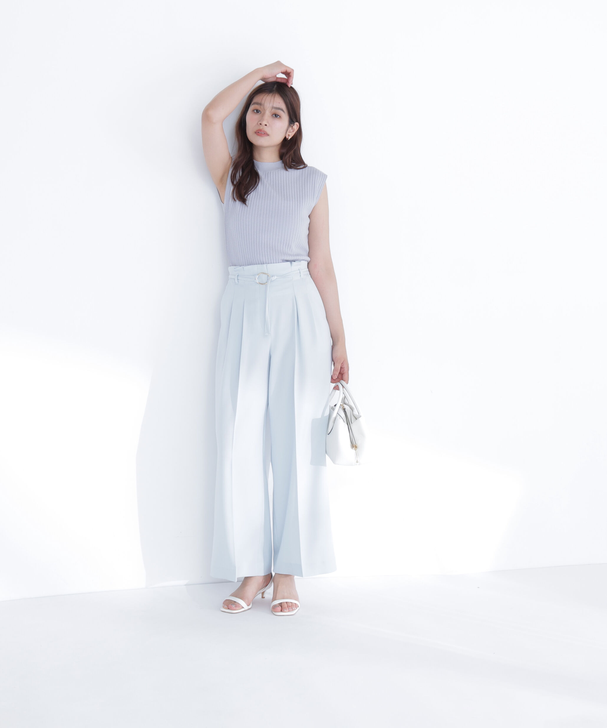  「ダブルベルトワイドパンツ」|その他|