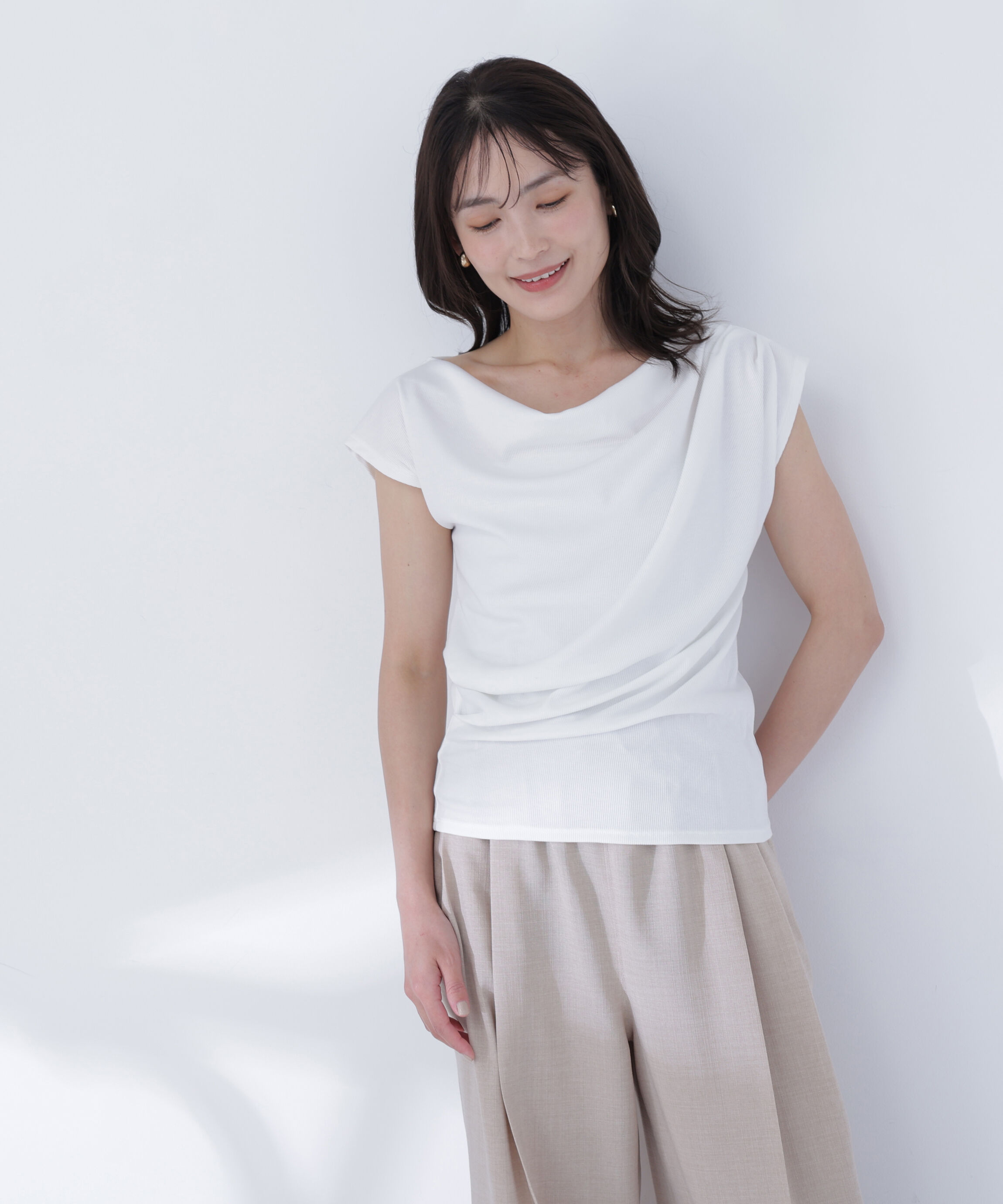  「ドレープカットソー」|Tシャツ・カットソー|
