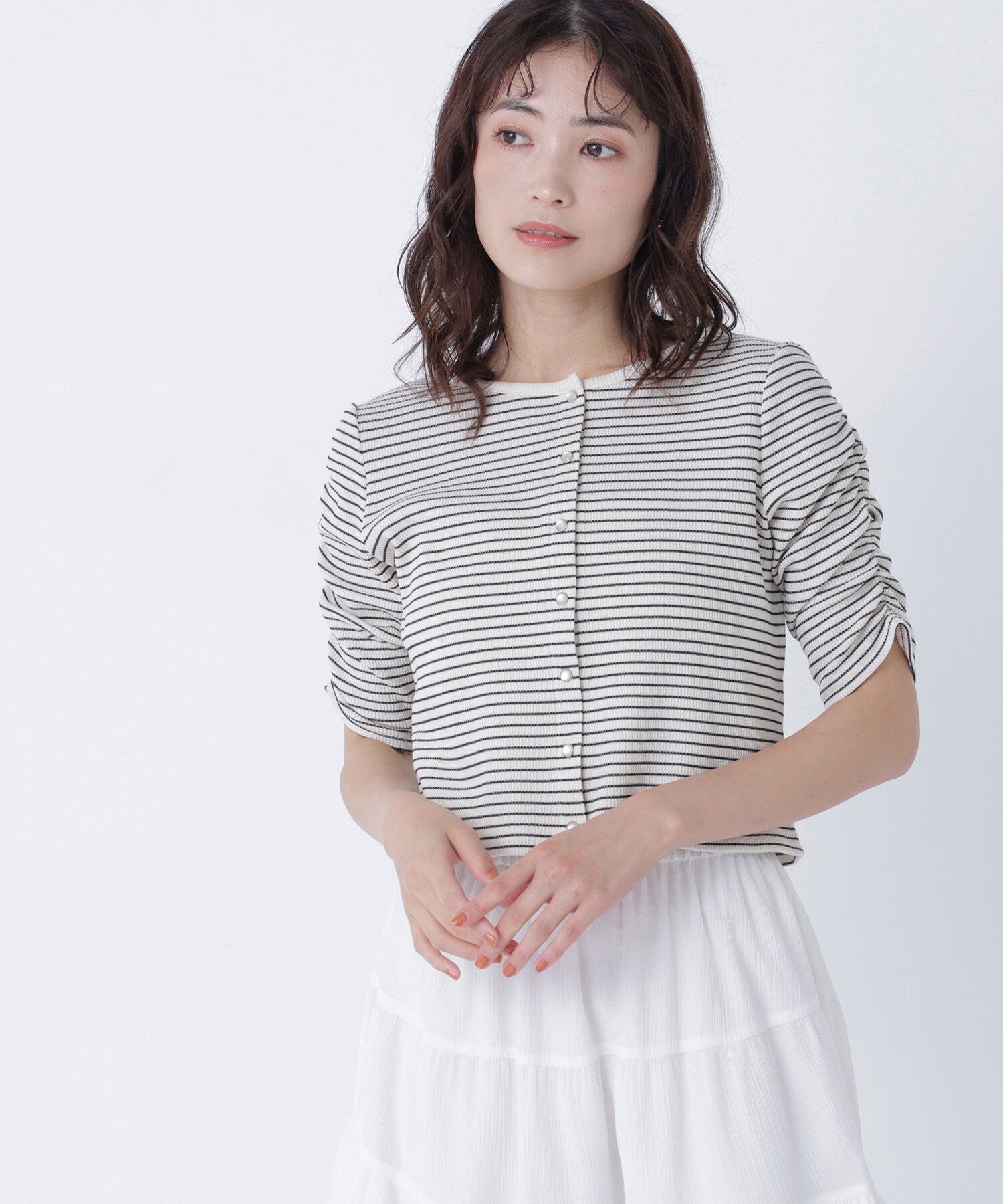  「前後２ＷＡＹカーディガン」|Tシャツ・カットソー|オフ&times;ブラッ  1