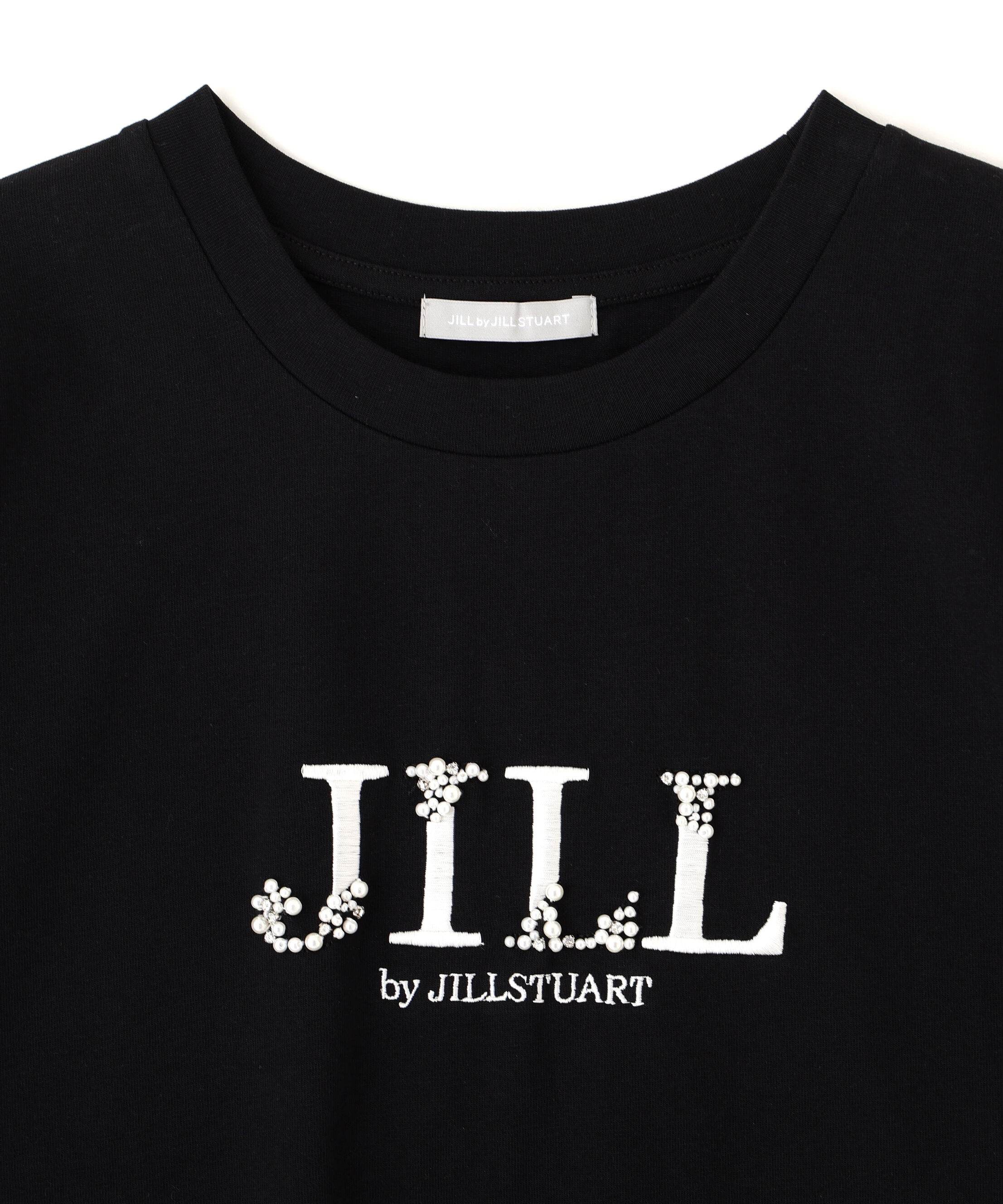  「オーガニックコットンビジューロゴTシャツ」|Tシャツ・カットソー|