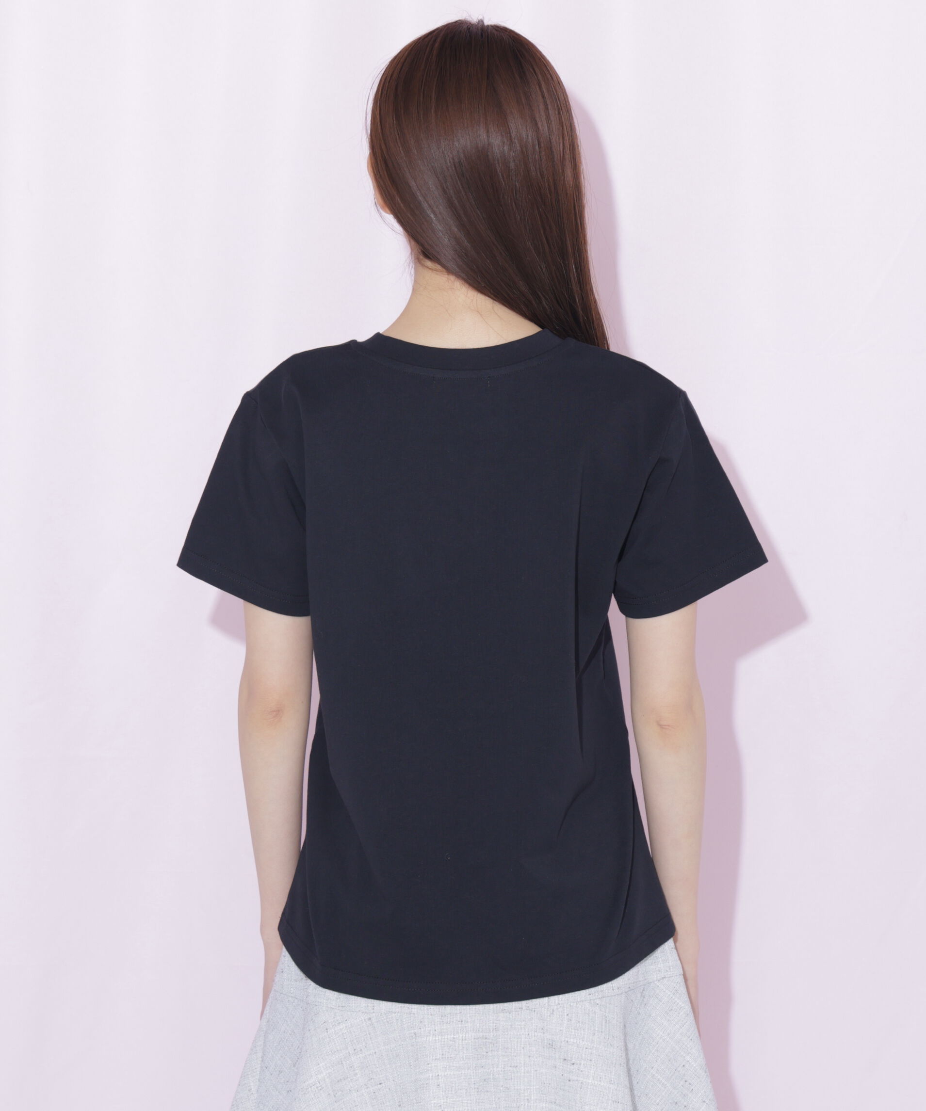  「オーガニックコットンビジューロゴTシャツ」|Tシャツ・カットソー|