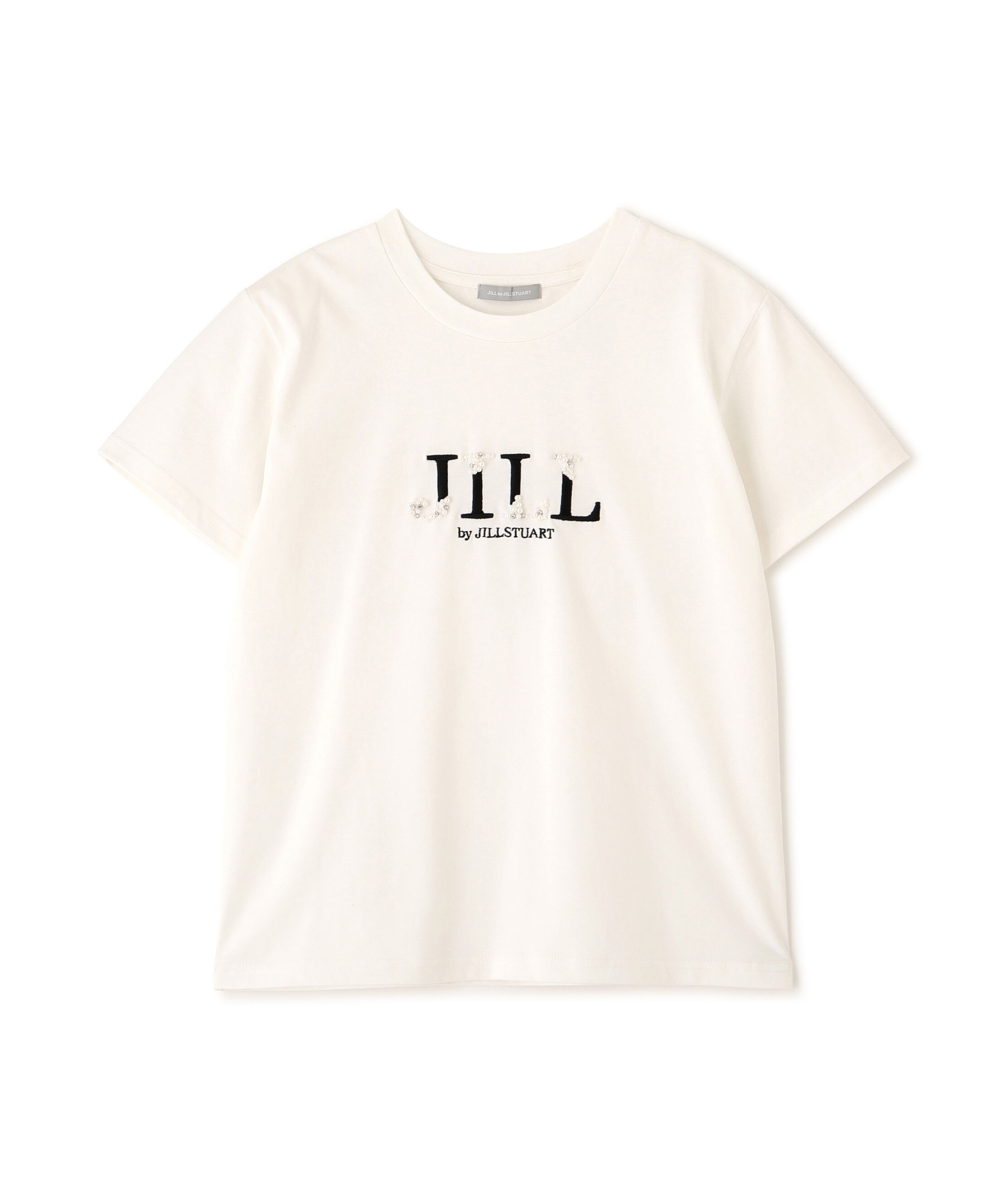  「オーガニックコットンビジューロゴTシャツ」|Tシャツ・カットソー|