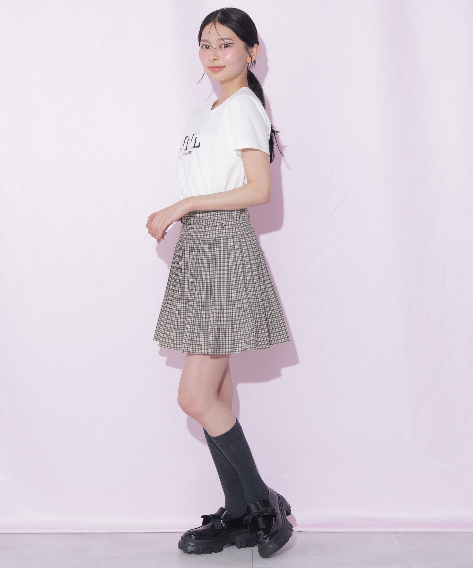  「オーガニックコットンビジューロゴTシャツ」|Tシャツ・カットソー|