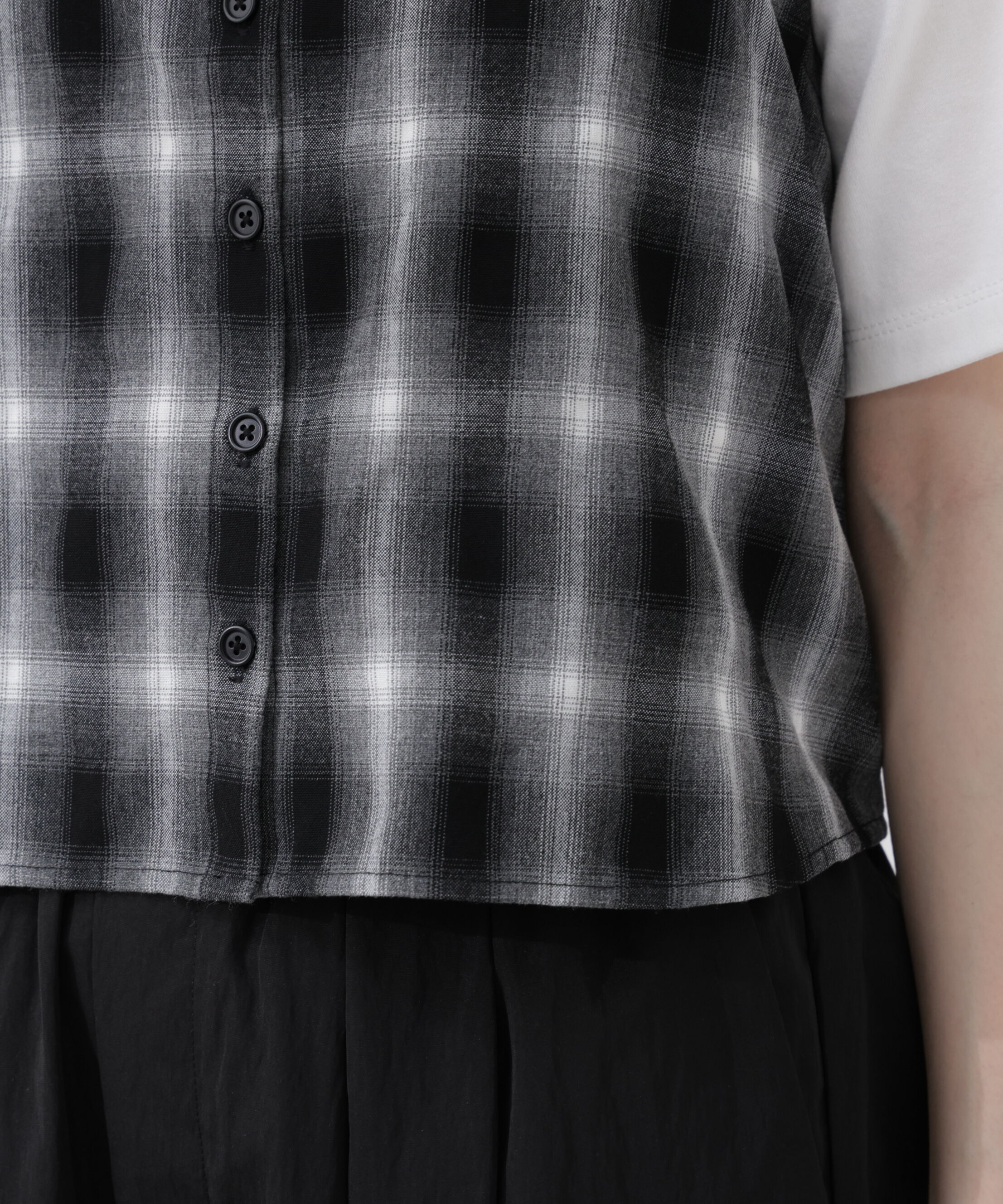 PROPORTION BODY DRESSING「〈a/mie〉シャツビスチェ 26SS」|シャツ・ブラウス|