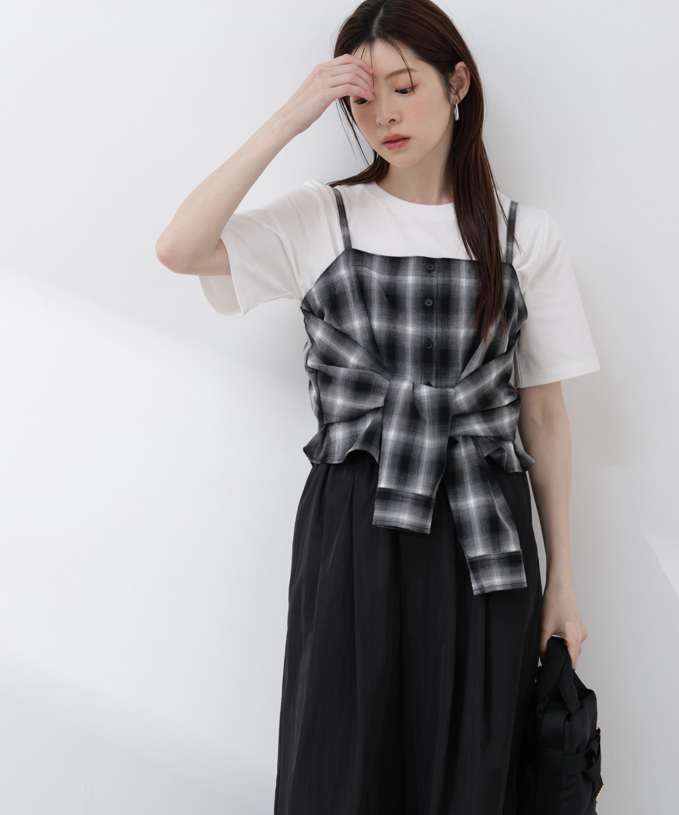 PROPORTION BODY DRESSING「〈a/mie〉シャツビスチェ 26SS」|シャツ・ブラウス|
