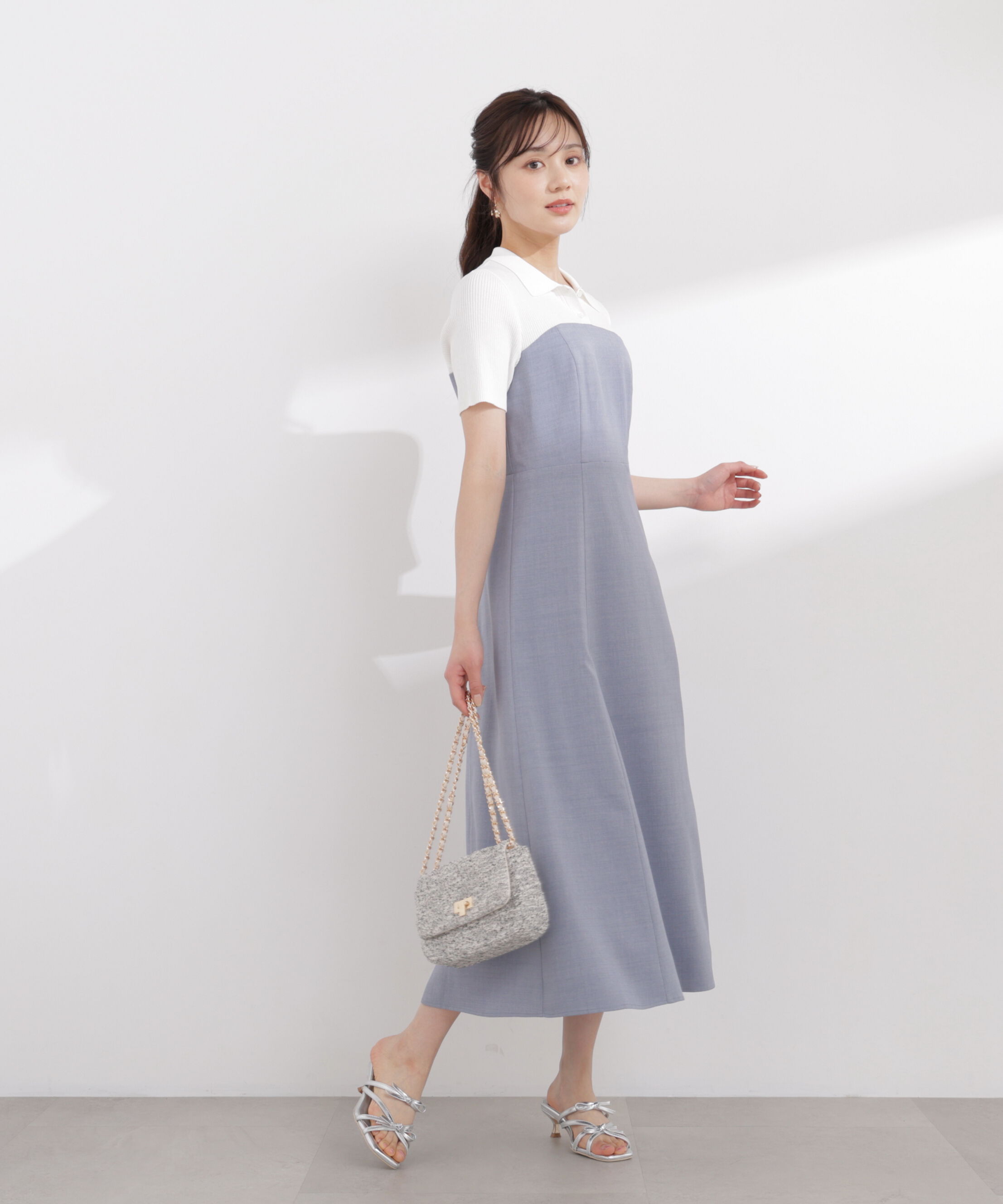 PROPORTION BODY DRESSING「ポロカラードッキングワンピース 26SS」|ワンピース|