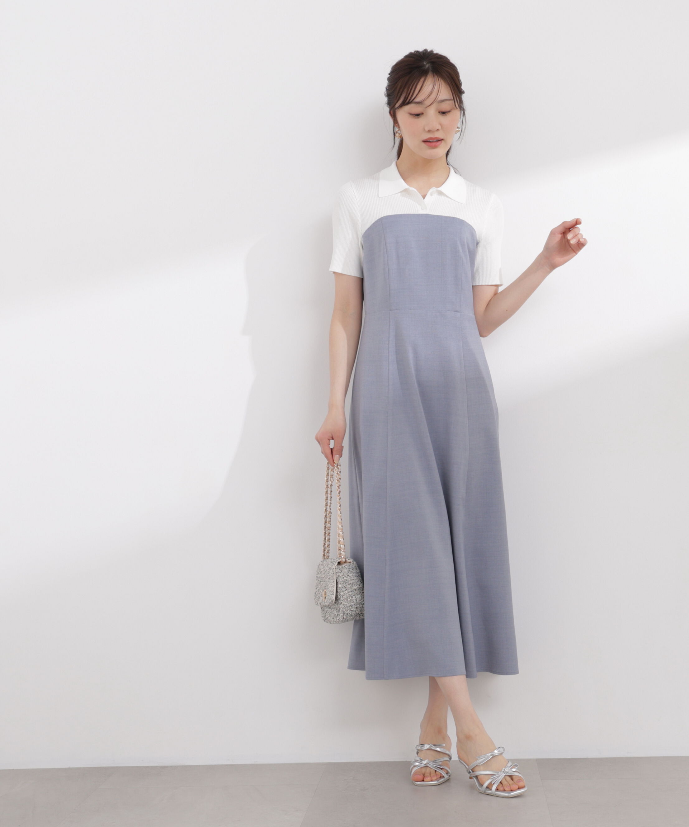 PROPORTION BODY DRESSING「ポロカラードッキングワンピース 26SS」|ワンピース|