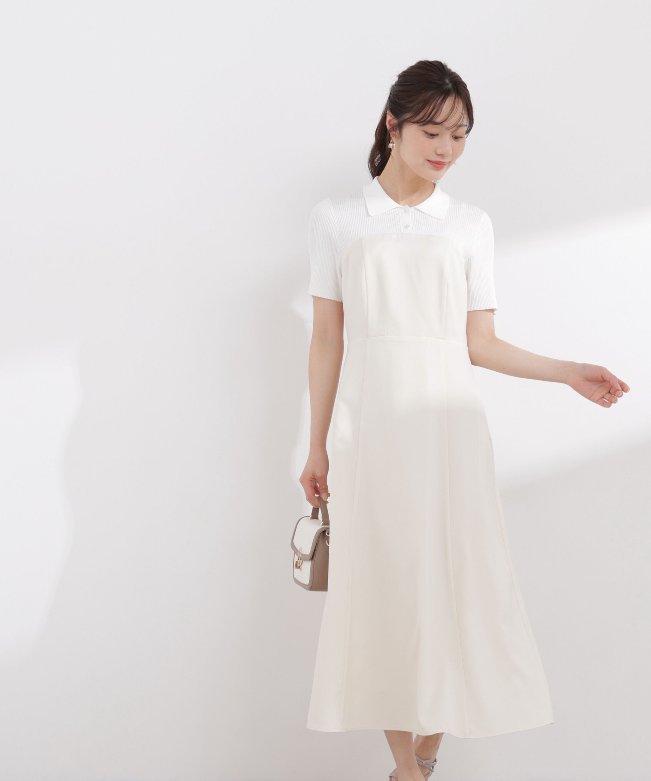 PROPORTION BODY DRESSING「ポロカラードッキングワンピース 26SS」|ワンピース|