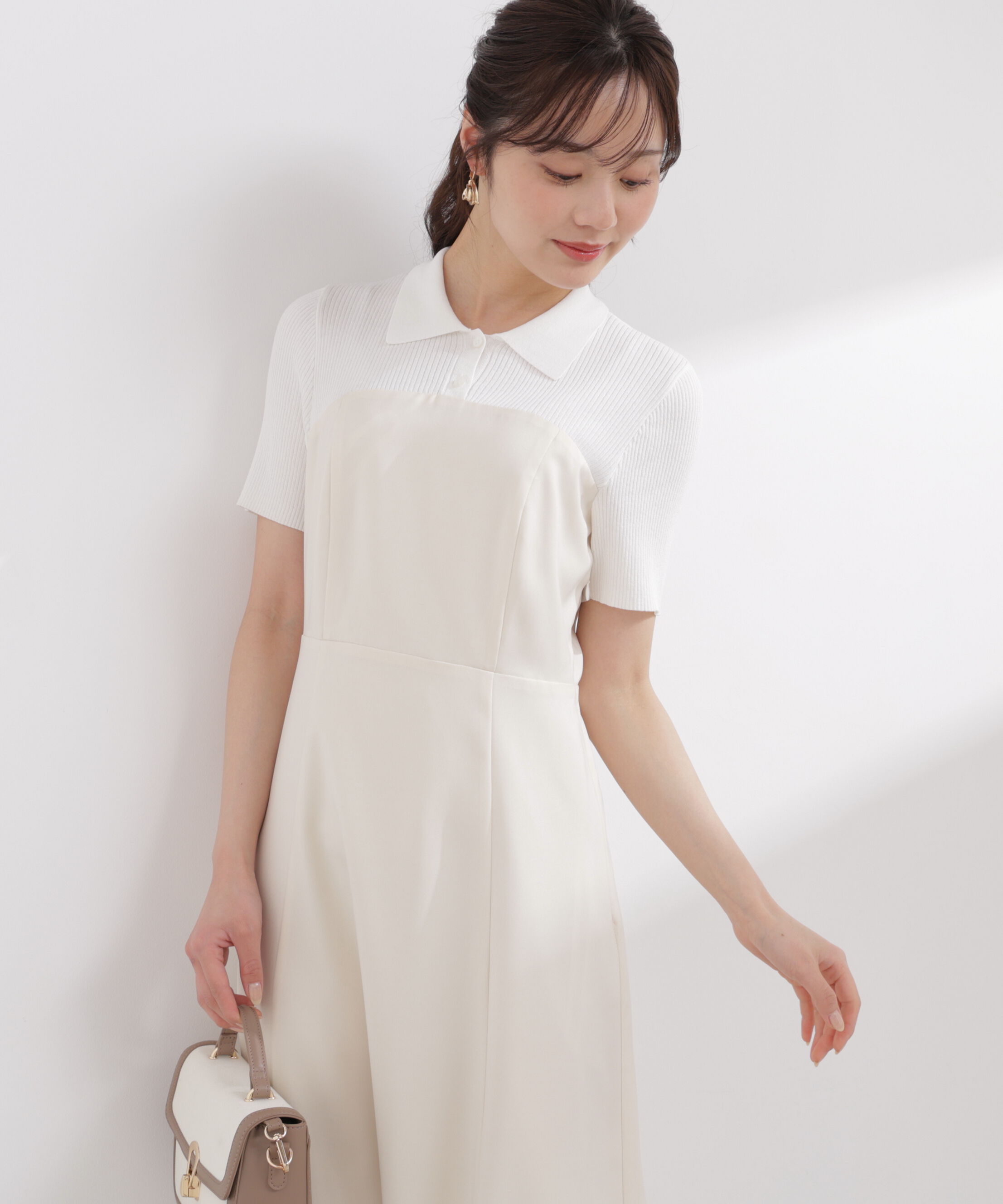 PROPORTION BODY DRESSING「ポロカラードッキングワンピース 26SS」|ワンピース|