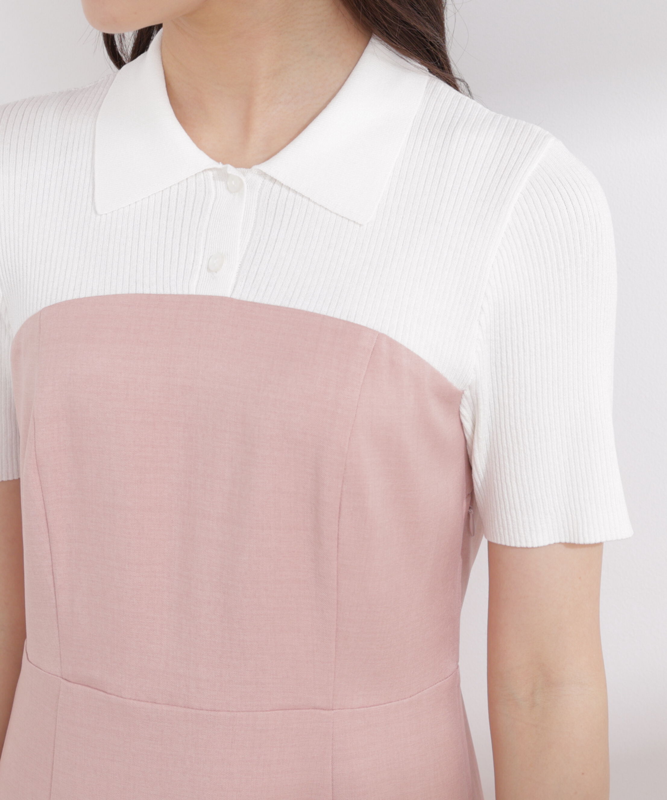 PROPORTION BODY DRESSING「ポロカラードッキングワンピース 26SS」|ワンピース|