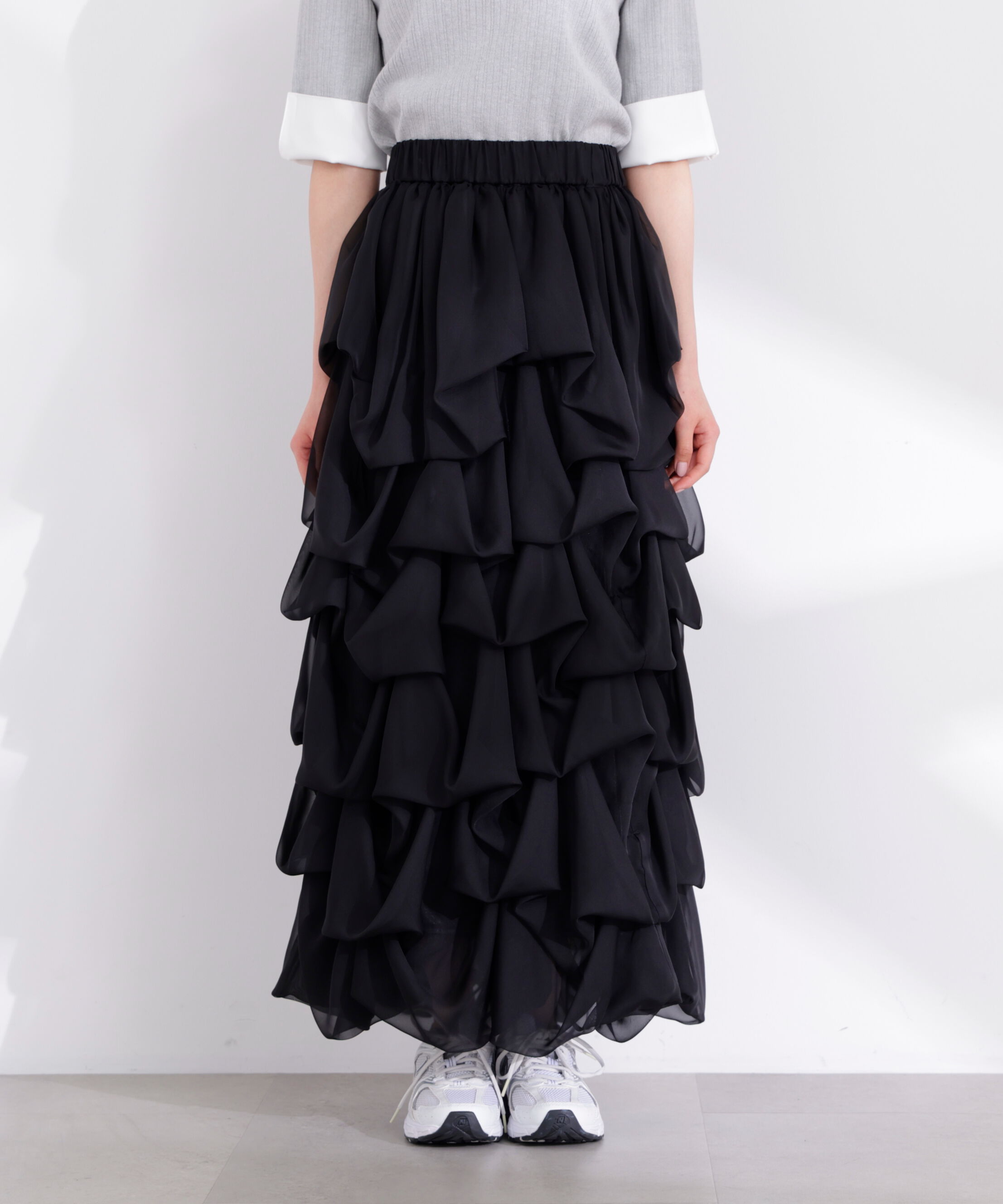 PROPORTION BODY DRESSING「＜山内ともなさんコラボ＞タックバルーンスカート」|スカート|