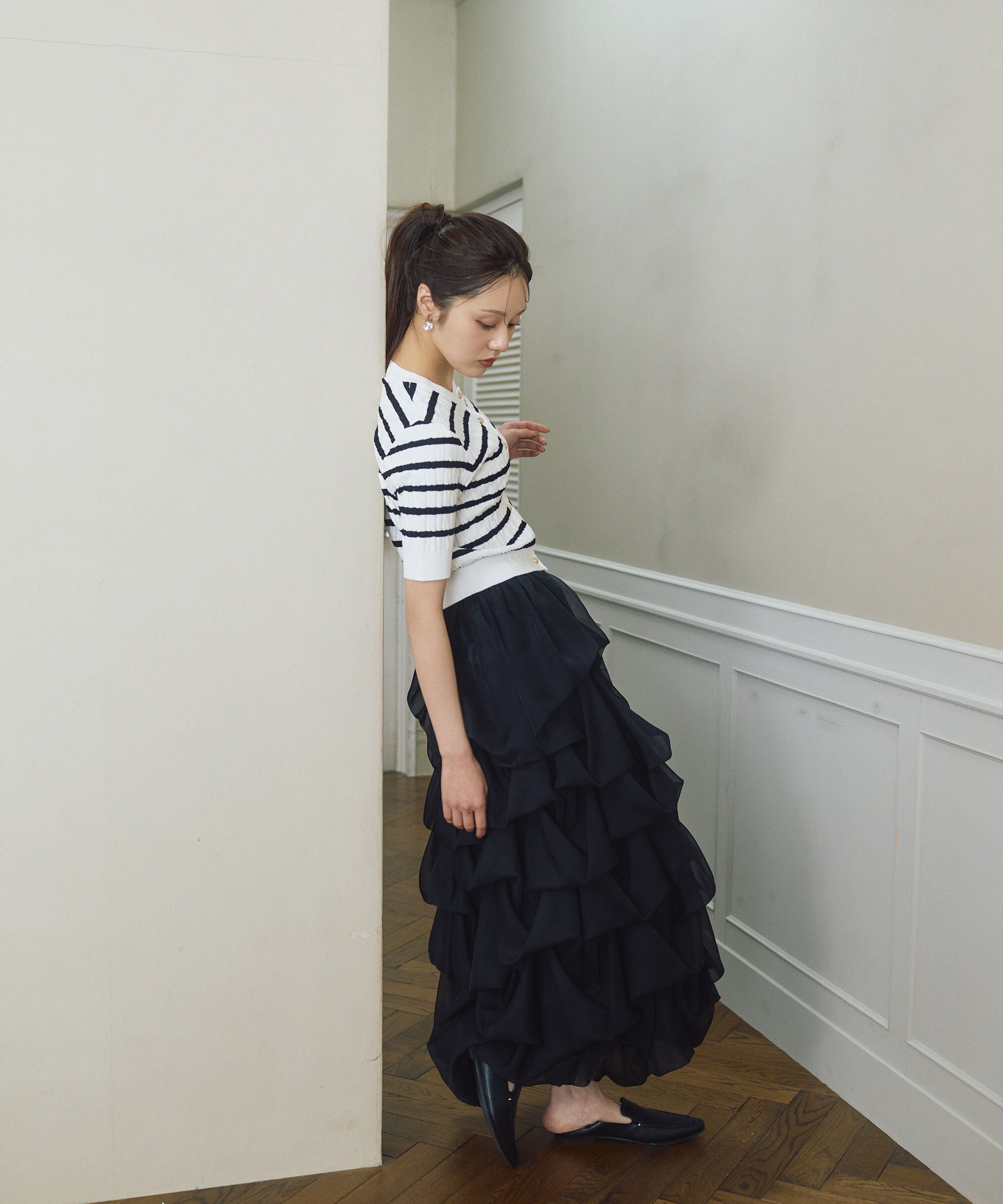 PROPORTION BODY DRESSING「＜山内ともなさんコラボ＞タックバルーンスカート」|スカート|