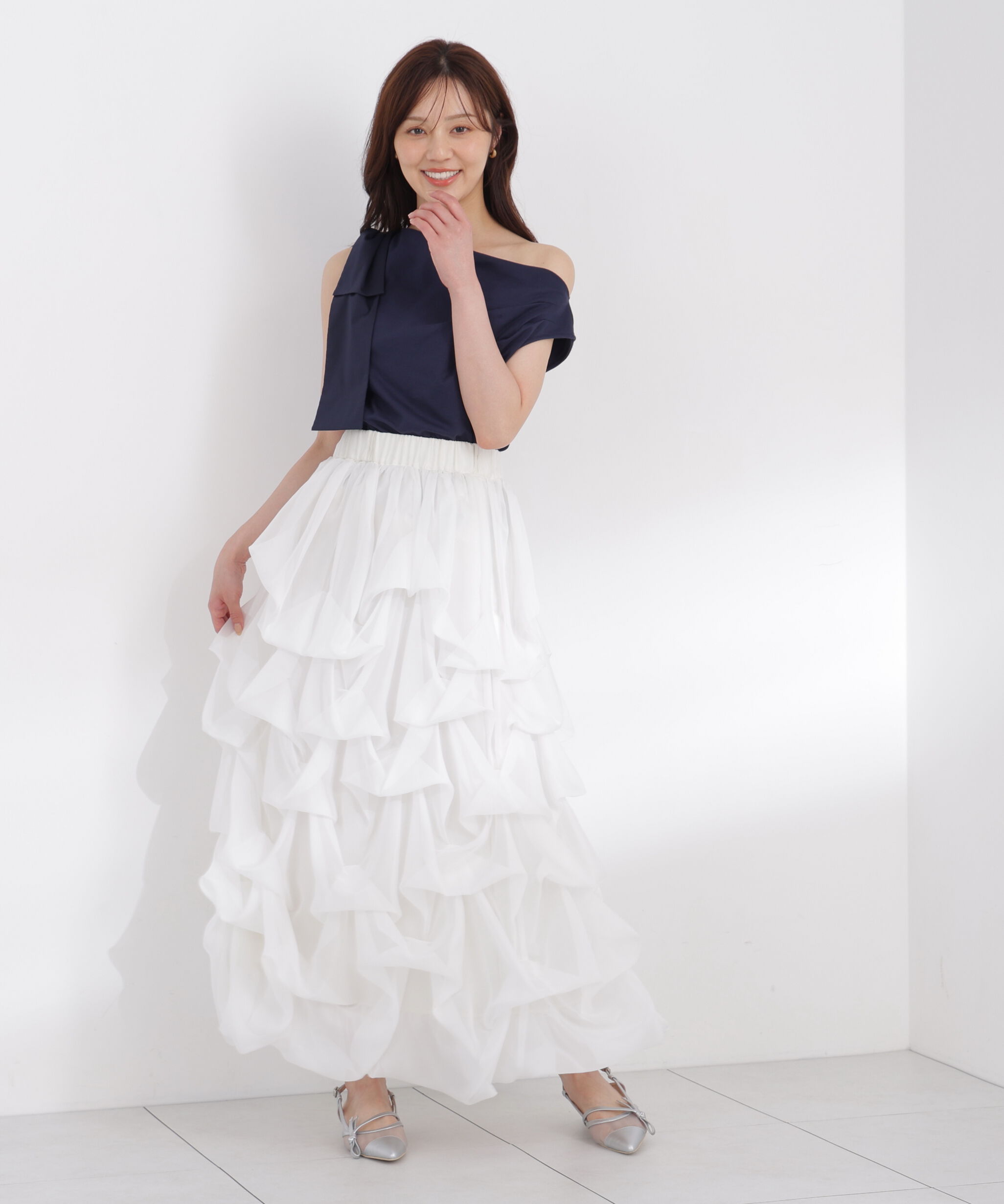PROPORTION BODY DRESSING「＜山内ともなさんコラボ＞タックバルーンスカート」|スカート|