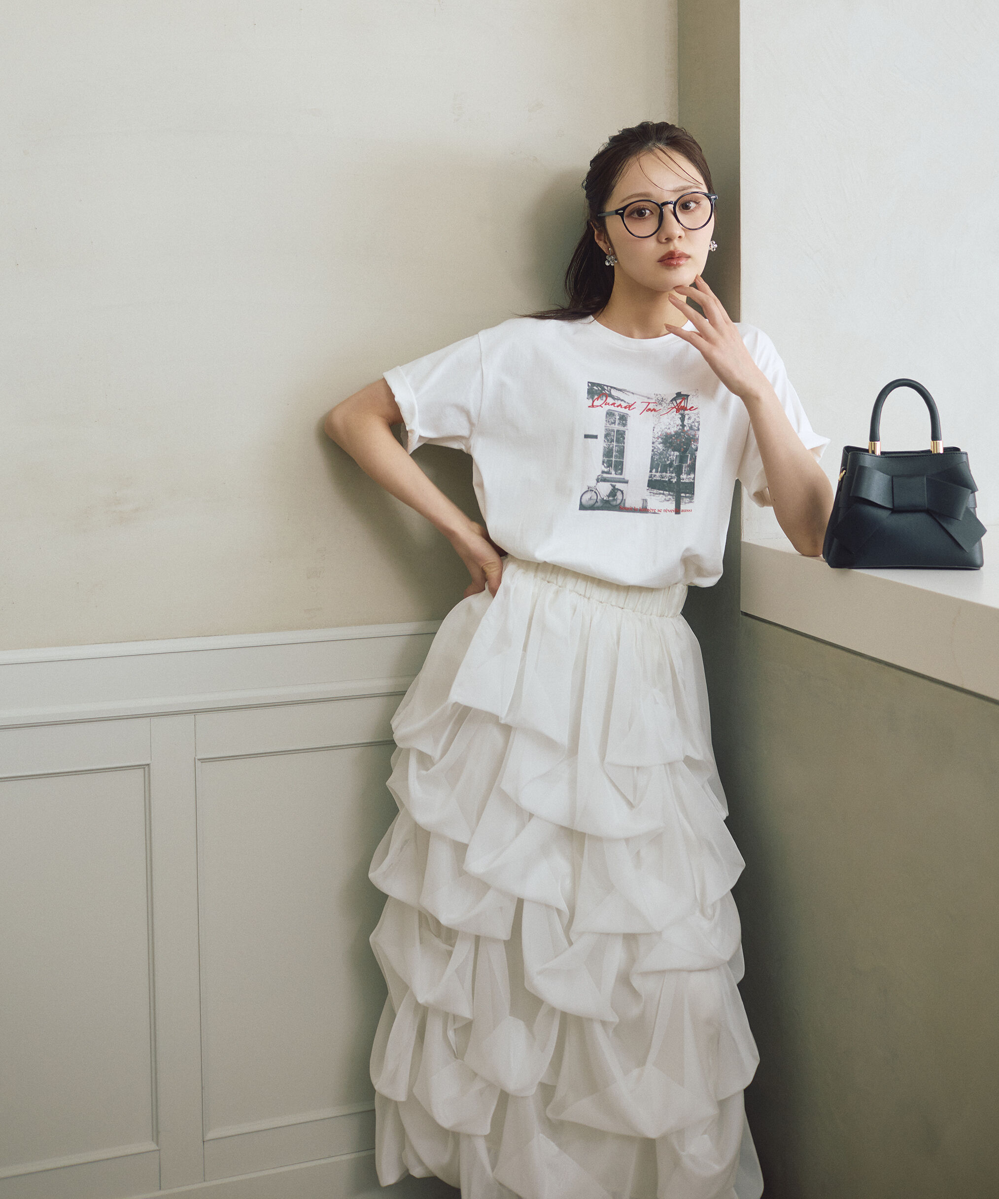 PROPORTION BODY DRESSING「＜山内ともなさんコラボ＞タックバルーンスカート」|スカート|