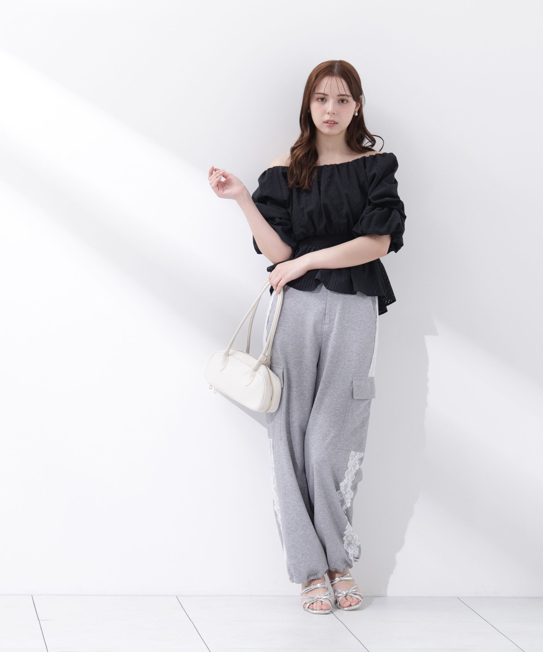 PROPORTION BODY DRESSING「＜中川紅葉さん着用＞〈a/mie〉2wayオフショルフィッシュテールブラウス」|シャツ・ブラウス|