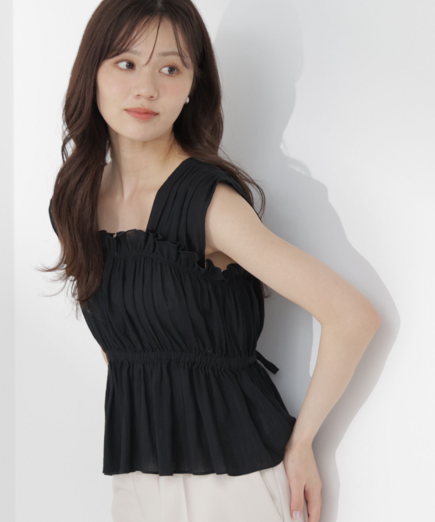 PROPORTION BODY DRESSING「ギャザーブラウス」|シャツ・ブラウス|