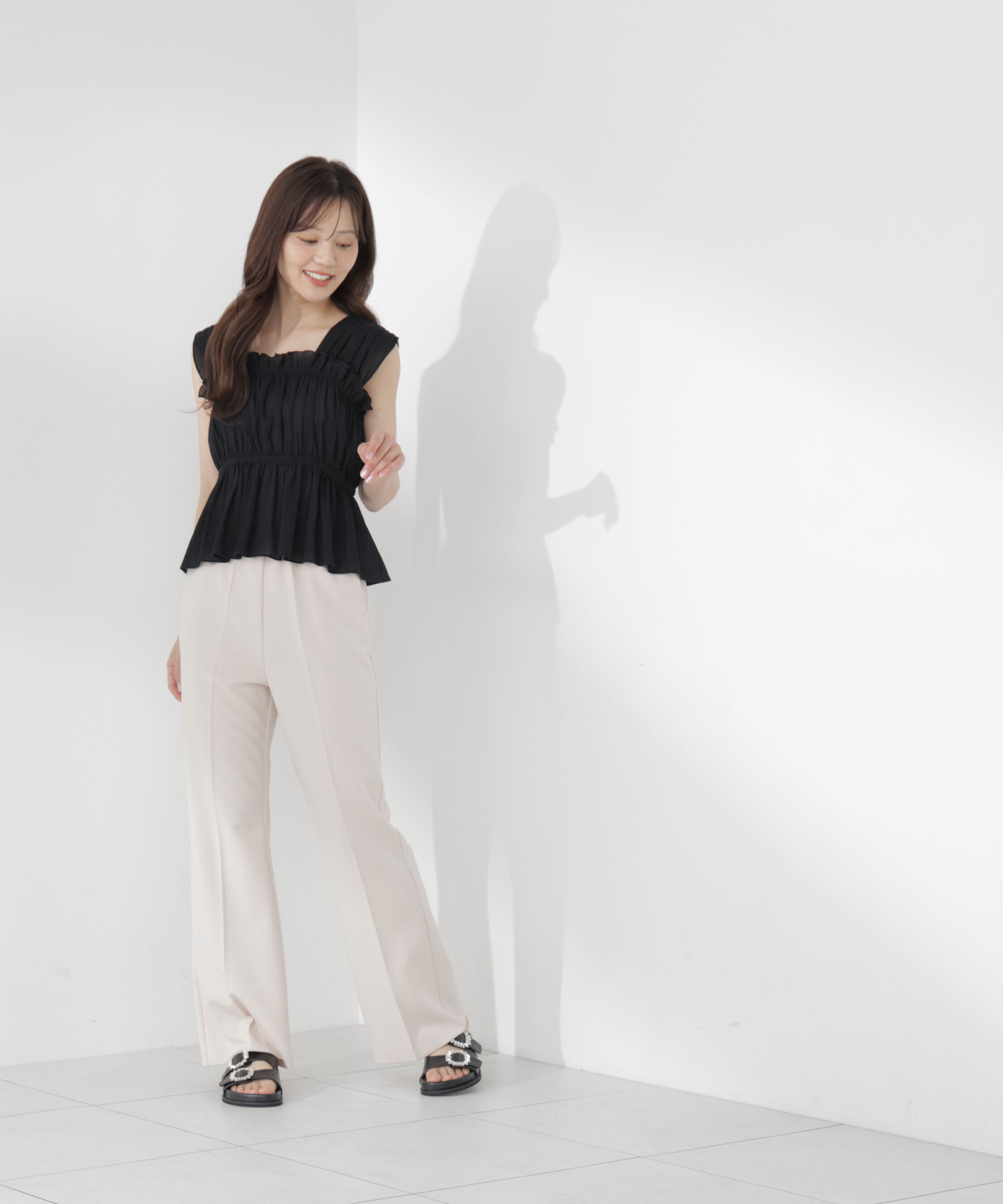PROPORTION BODY DRESSING「ギャザーブラウス」|シャツ・ブラウス|