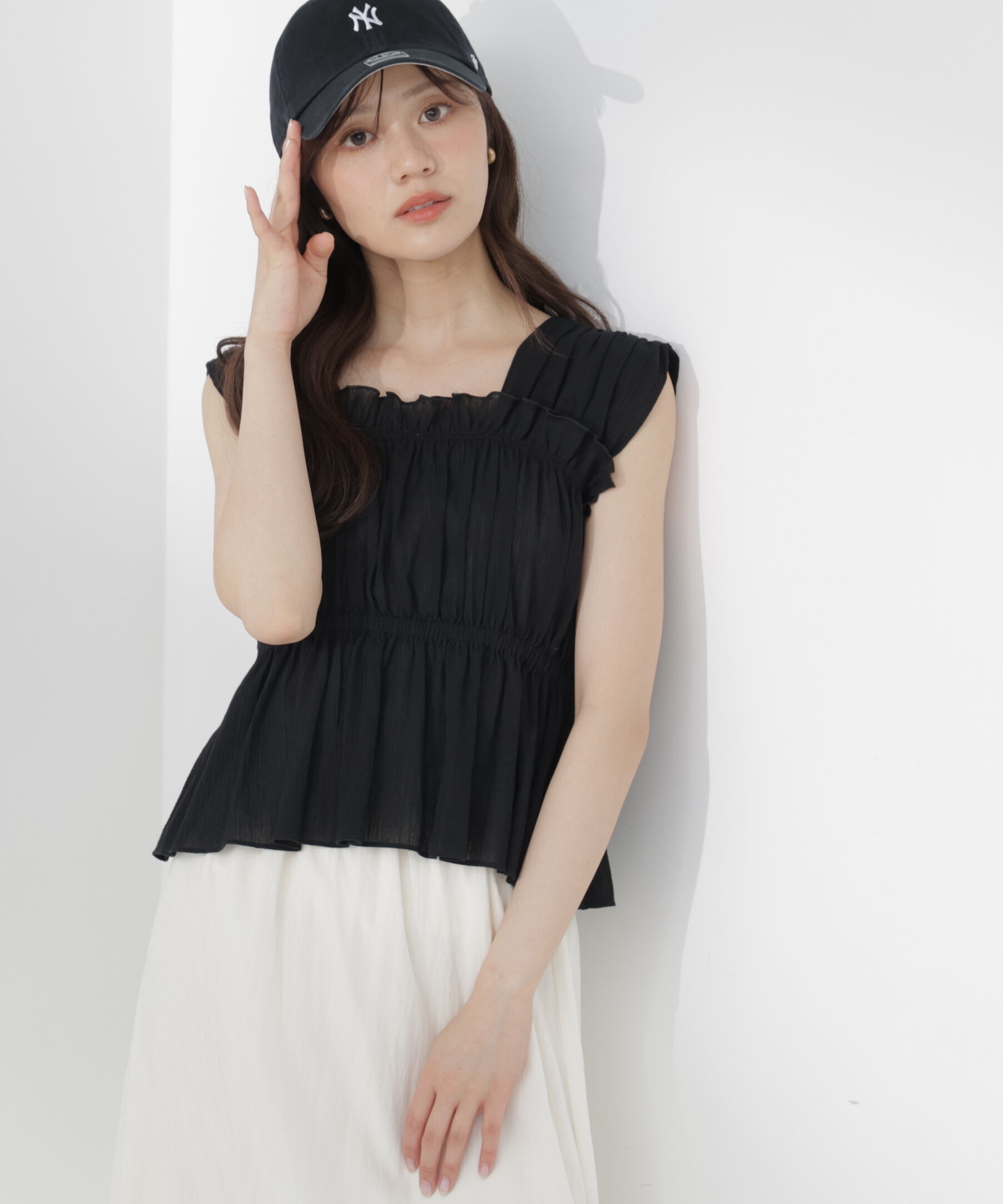 PROPORTION BODY DRESSING「ギャザーブラウス」|シャツ・ブラウス|