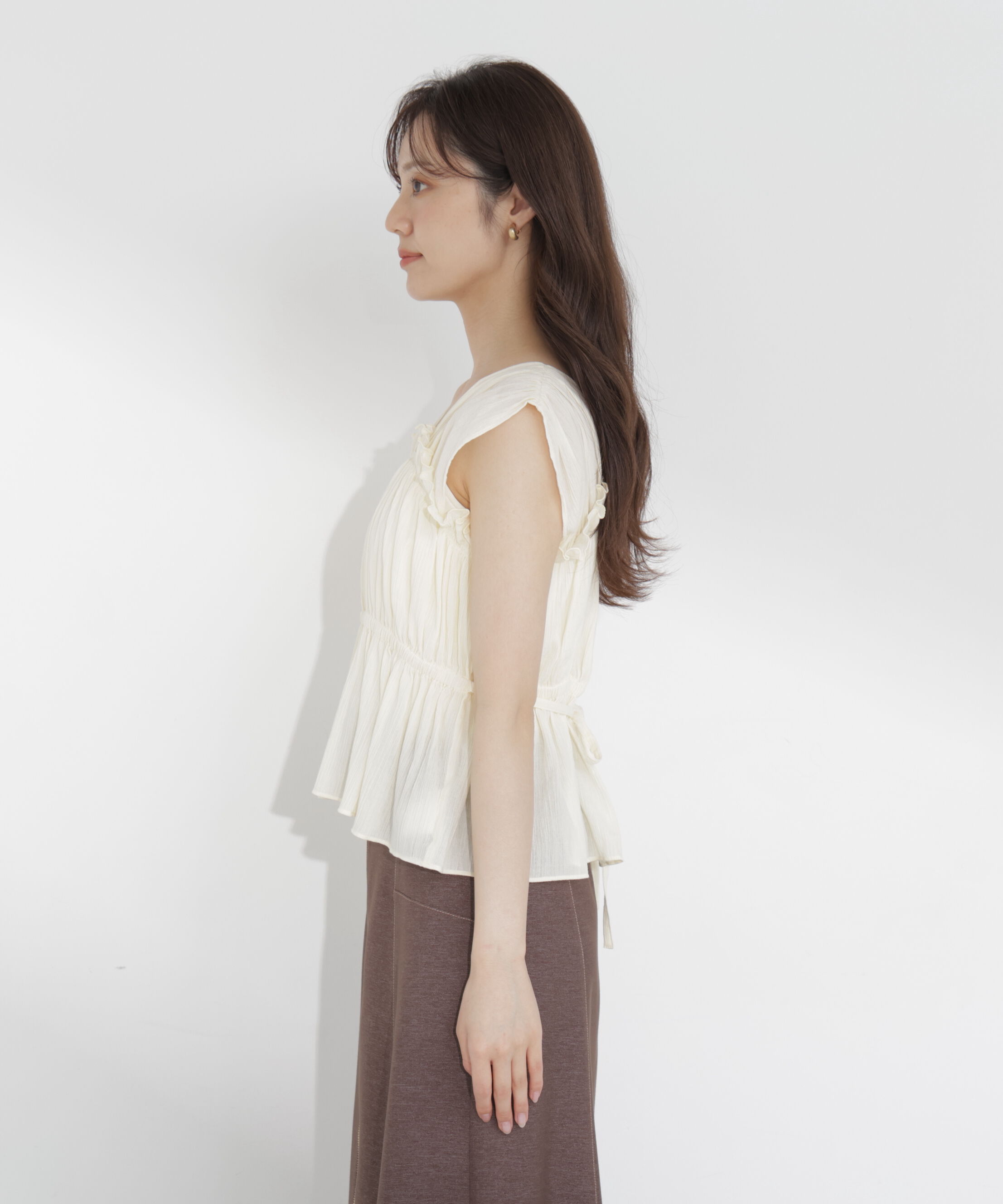 PROPORTION BODY DRESSING「ギャザーブラウス」|シャツ・ブラウス|