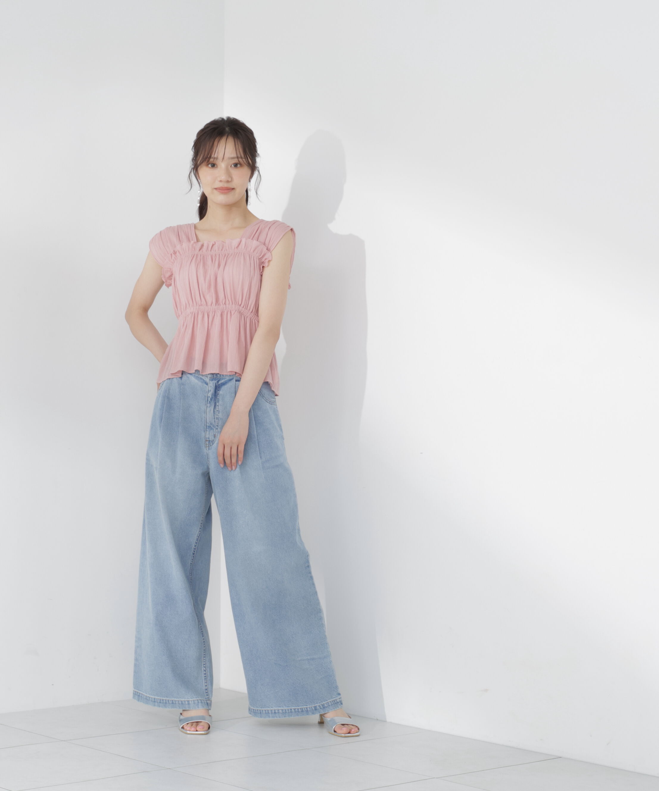 PROPORTION BODY DRESSING「ギャザーブラウス」|シャツ・ブラウス|