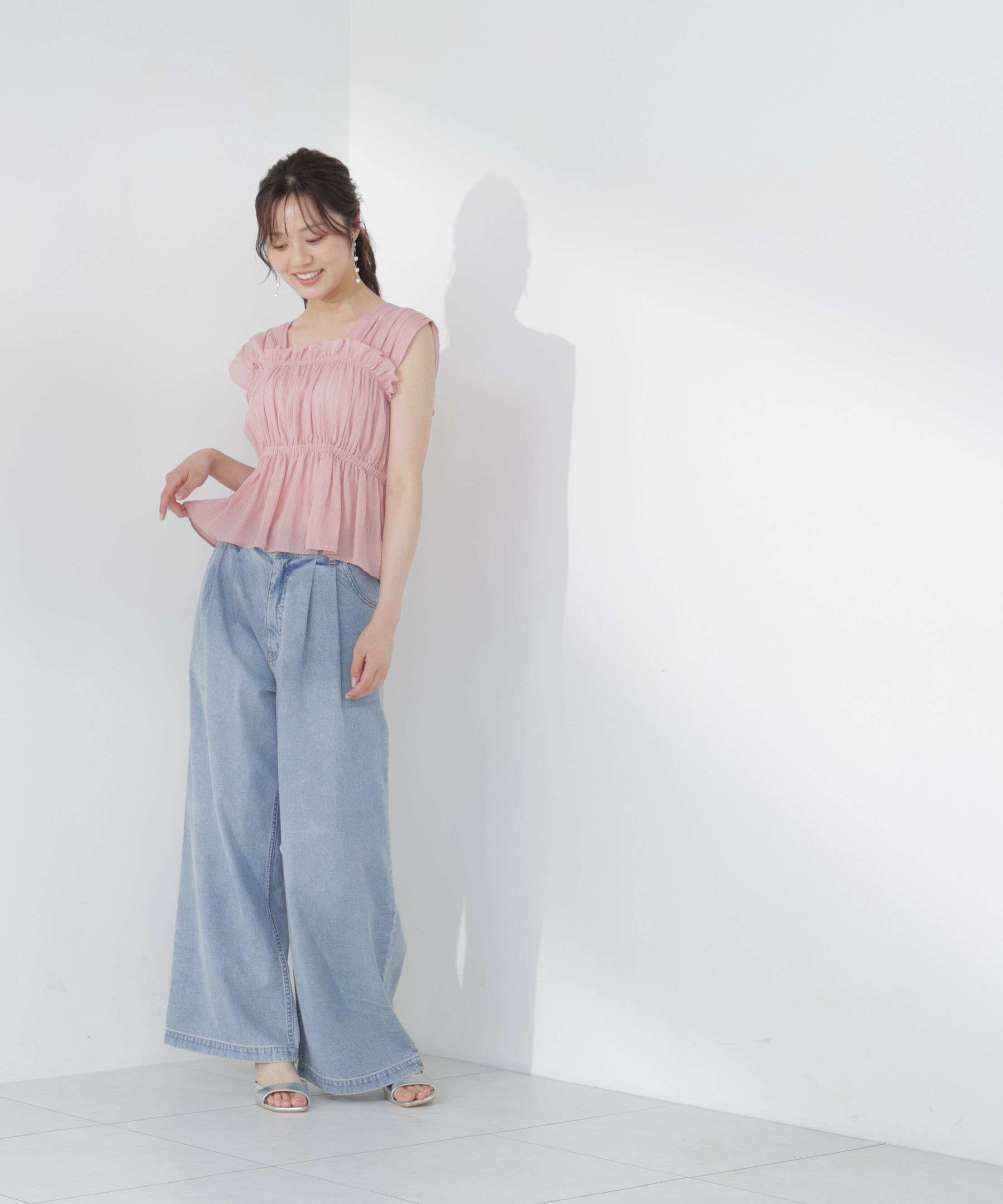 PROPORTION BODY DRESSING「ギャザーブラウス」|シャツ・ブラウス|