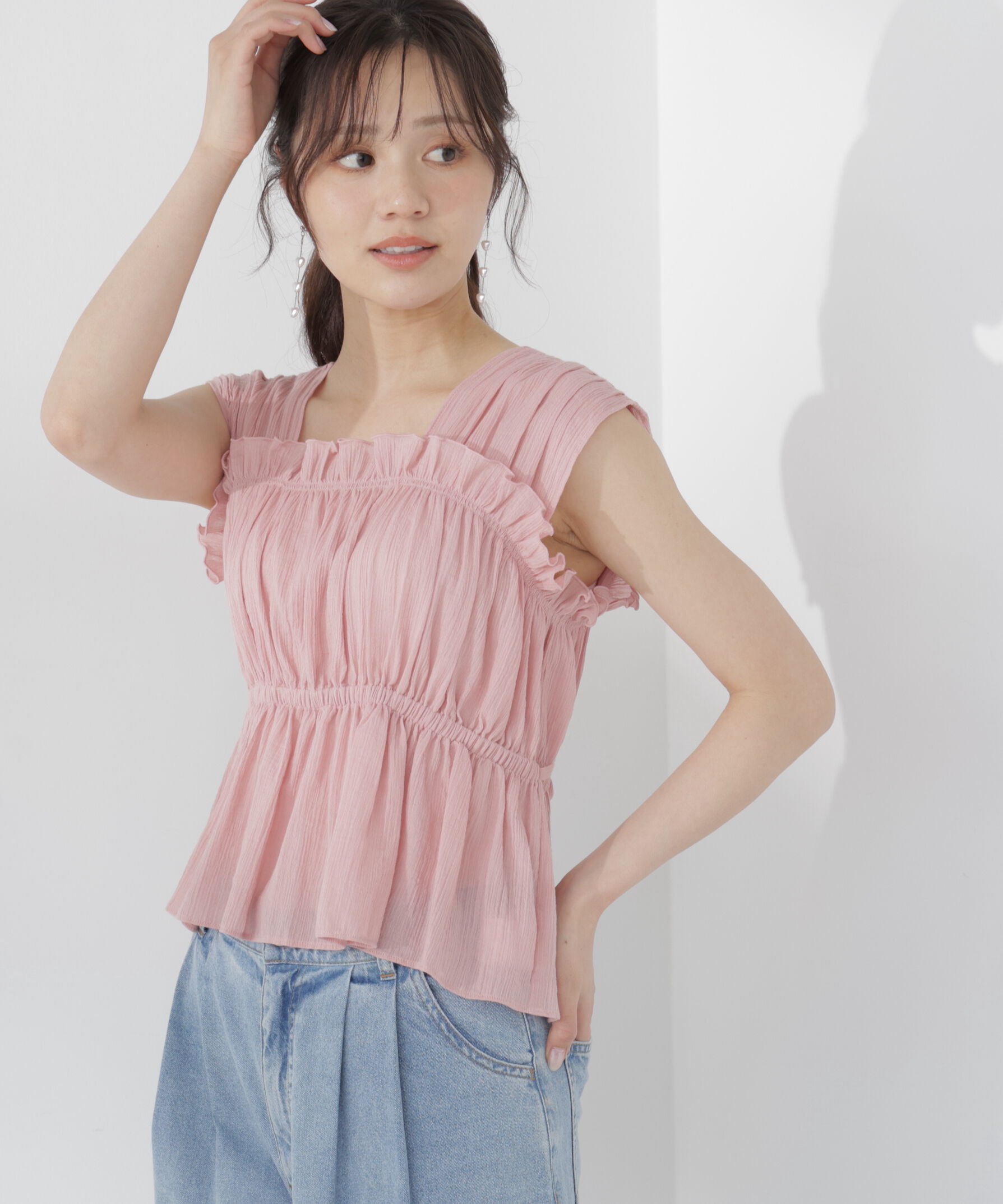 PROPORTION BODY DRESSING「ギャザーブラウス」|シャツ・ブラウス|