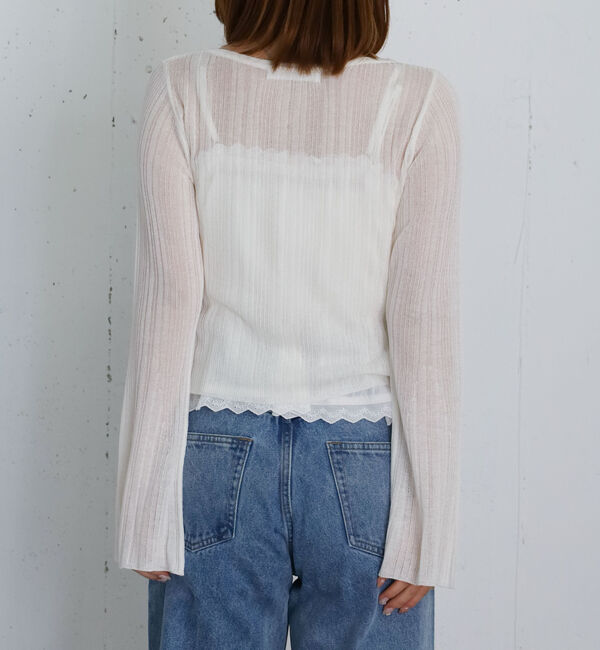 archives「コンパクトシアーＣＤ&times;コットンレースタックキャミＳＥＴ」|カーディガン|