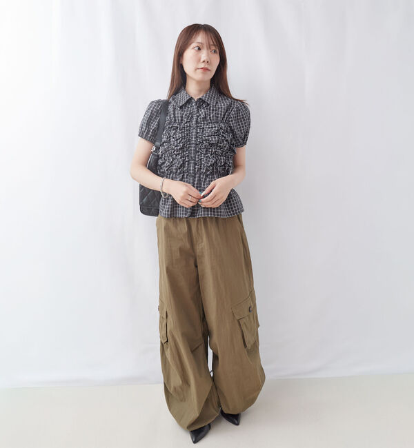 archives「チェックランダムシャーリングシャツブラウス」|シャツ・ブラウス|