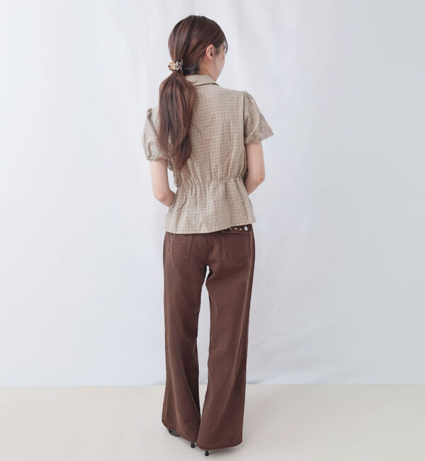 archives「チェックランダムシャーリングシャツブラウス」|シャツ・ブラウス|