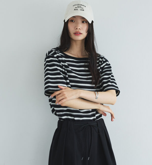 Doux archives「マルチボーダーカットソー」|Tシャツ・カットソー|