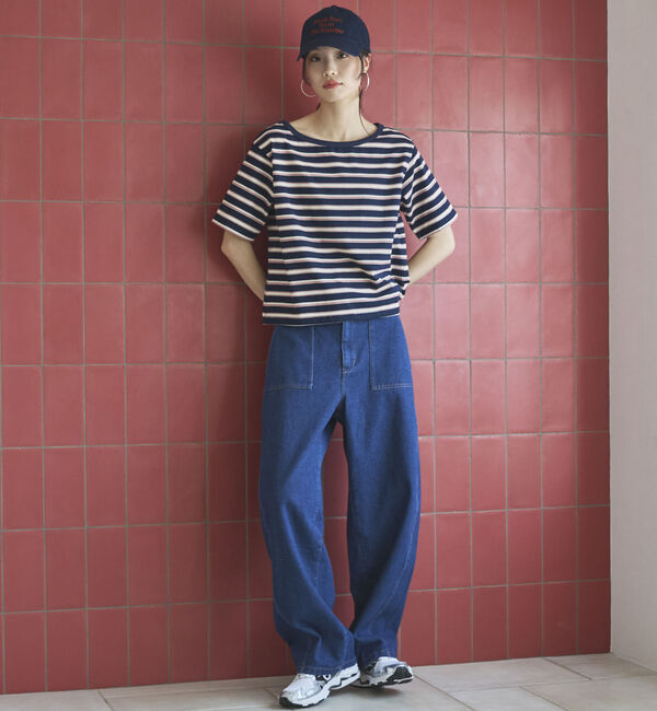 Doux archives「マルチボーダーカットソー」|Tシャツ・カットソー|