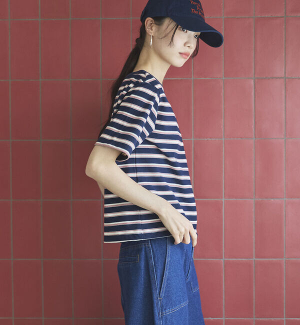 Doux archives「マルチボーダーカットソー」|Tシャツ・カットソー|