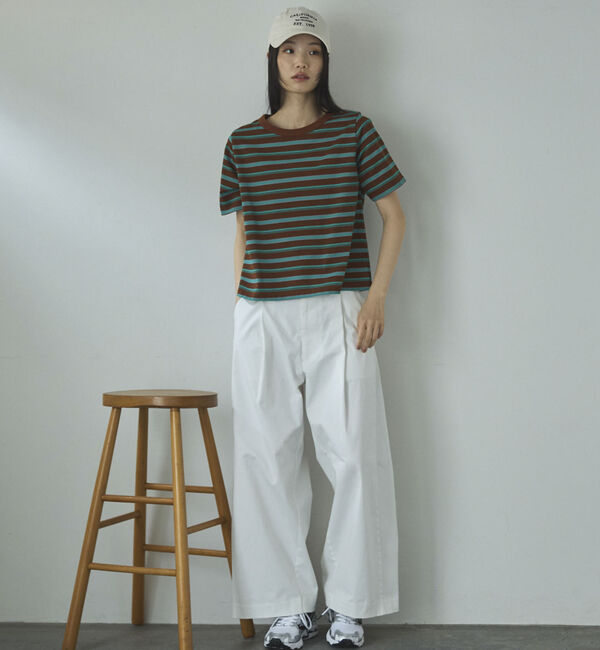 Doux archives「マルチボーダーカットソー」|Tシャツ・カットソー|