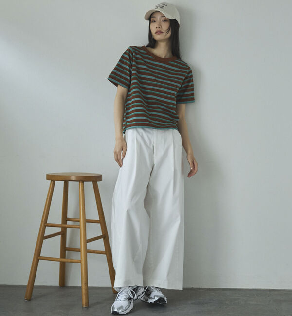 Doux archives「マルチボーダーカットソー」|Tシャツ・カットソー|