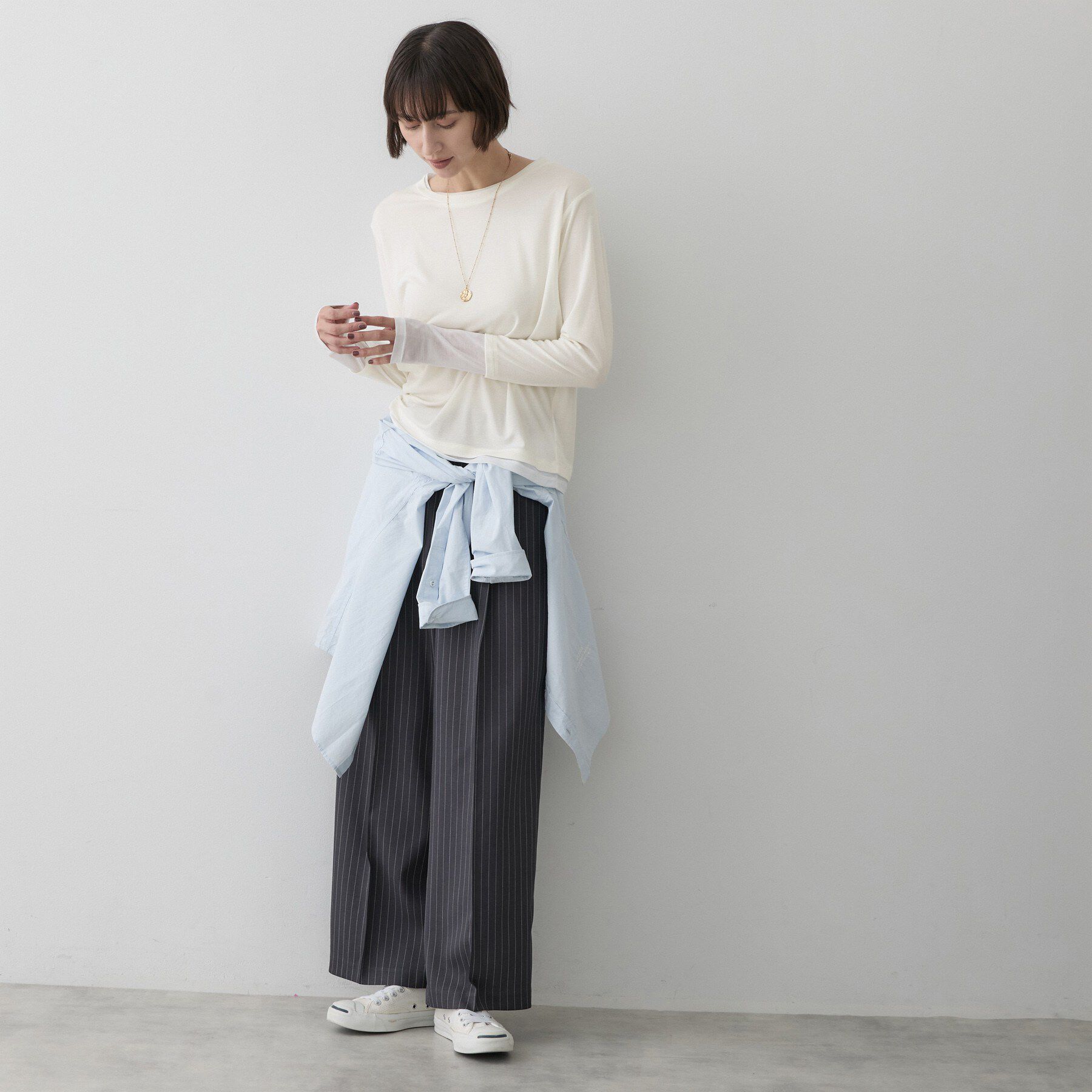 Dessin「調温機能シアーリブプルオーバー」|Tシャツ・カットソー|