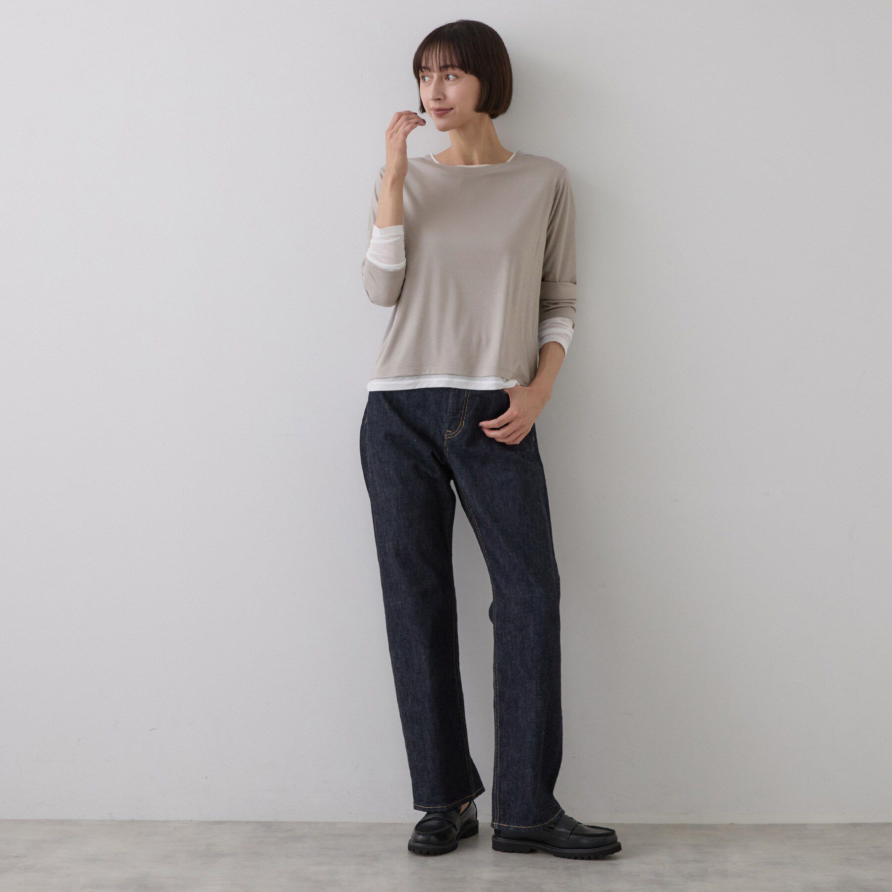 Dessin「調温機能シアーリブプルオーバー」|Tシャツ・カットソー|
