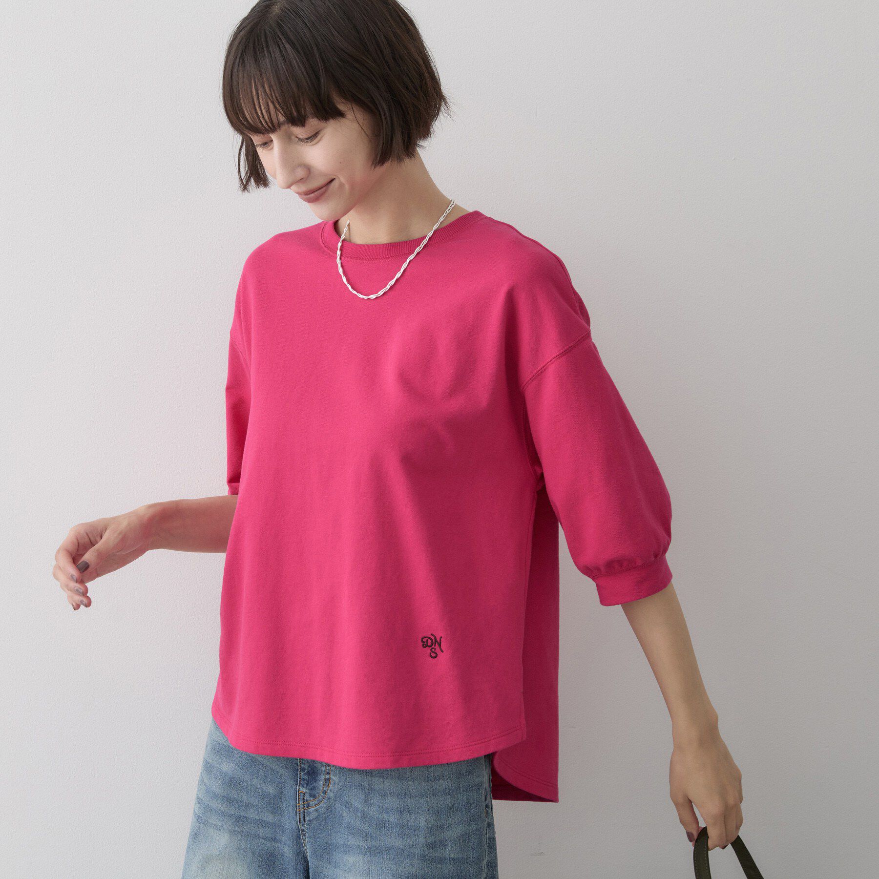Dessin「バックヘンリーカットソー5分袖」|Tシャツ・カットソー|