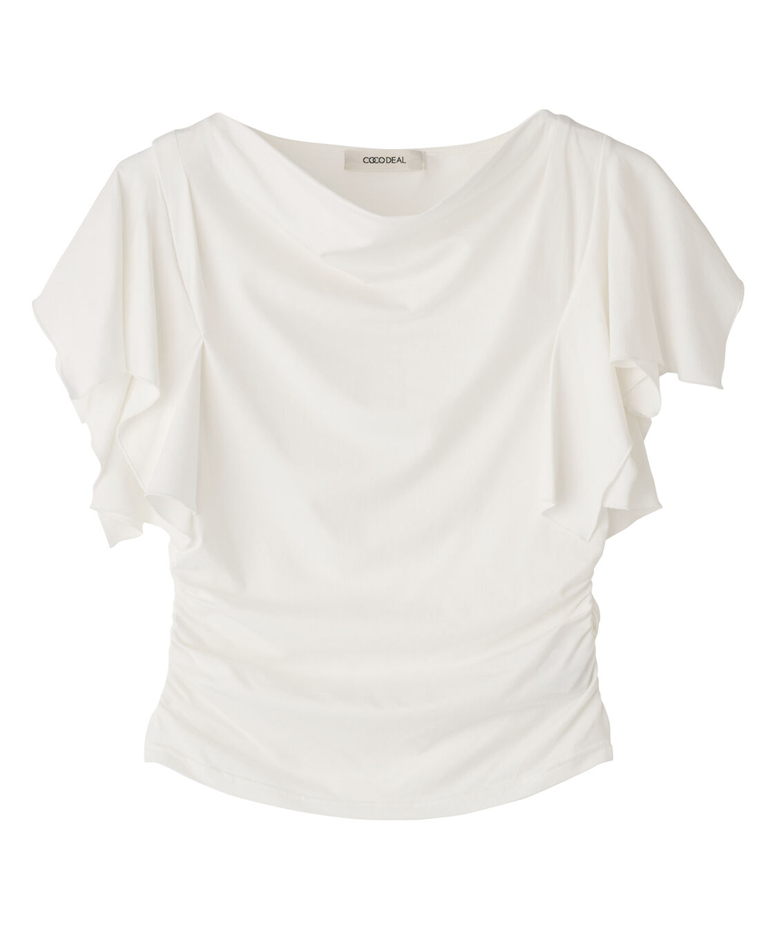 COCO DEAL「ハンカチーフスリーブトップス」|Tシャツ・カットソー|オフ