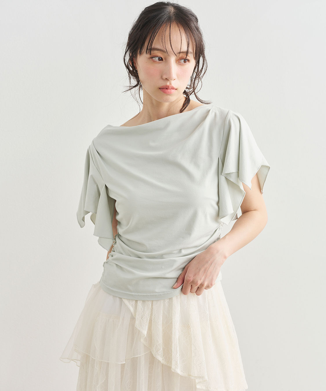 COCO DEAL「ハンカチーフスリーブトップス」|Tシャツ・カットソー|