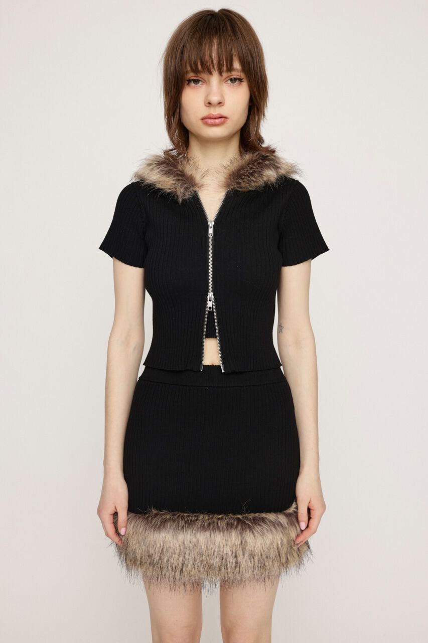 SLY「HinaYoshiharaxSLY KNIT ショートスカート」|スカート|
