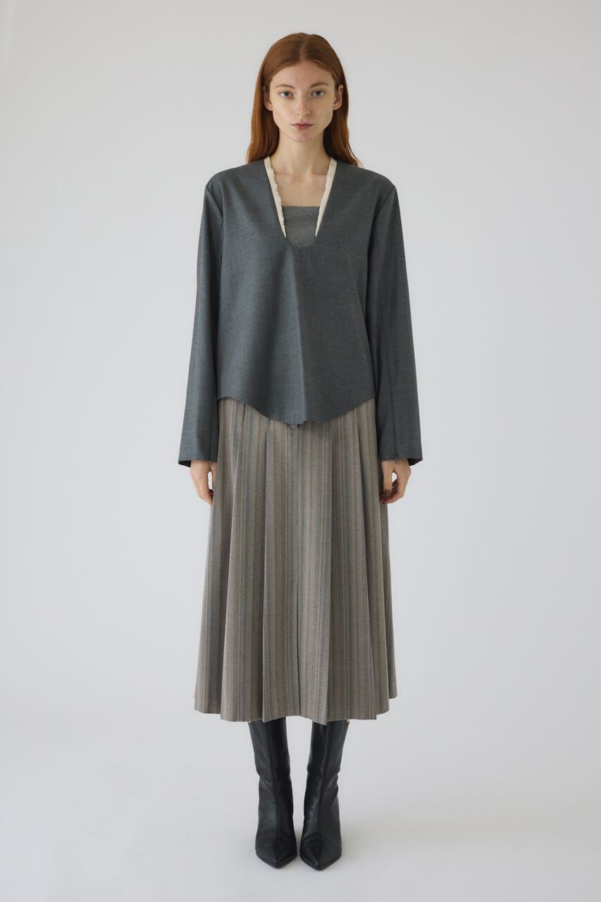 RIM.ARK 「Cut off pleats SK」|スカート|