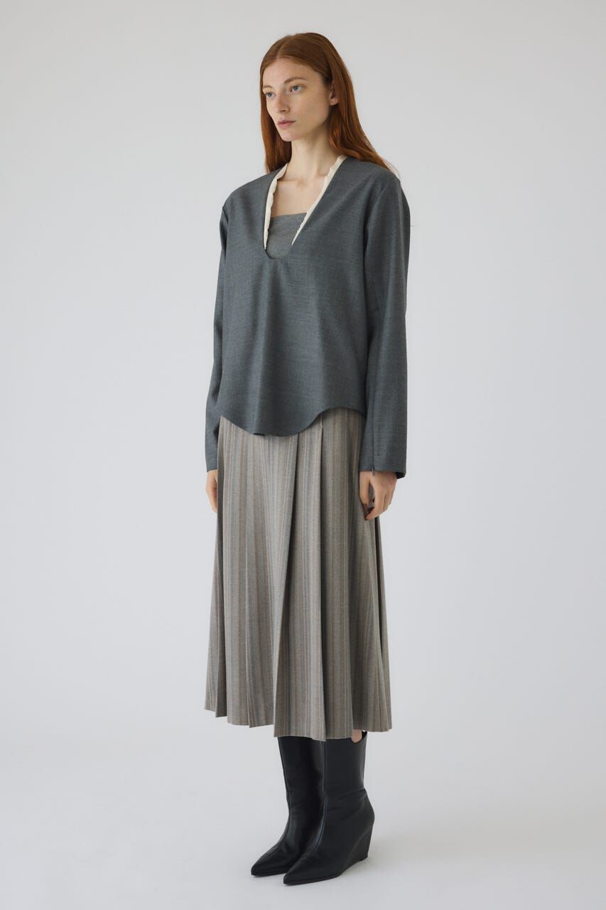 RIM.ARK 「Cut off pleats SK」|スカート|