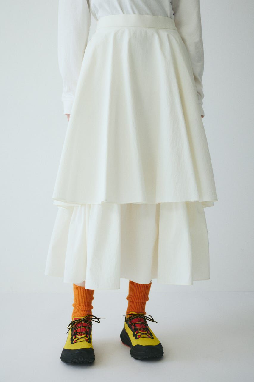 HeRIN.CYE「Double hem skirt」|スカート|WHT