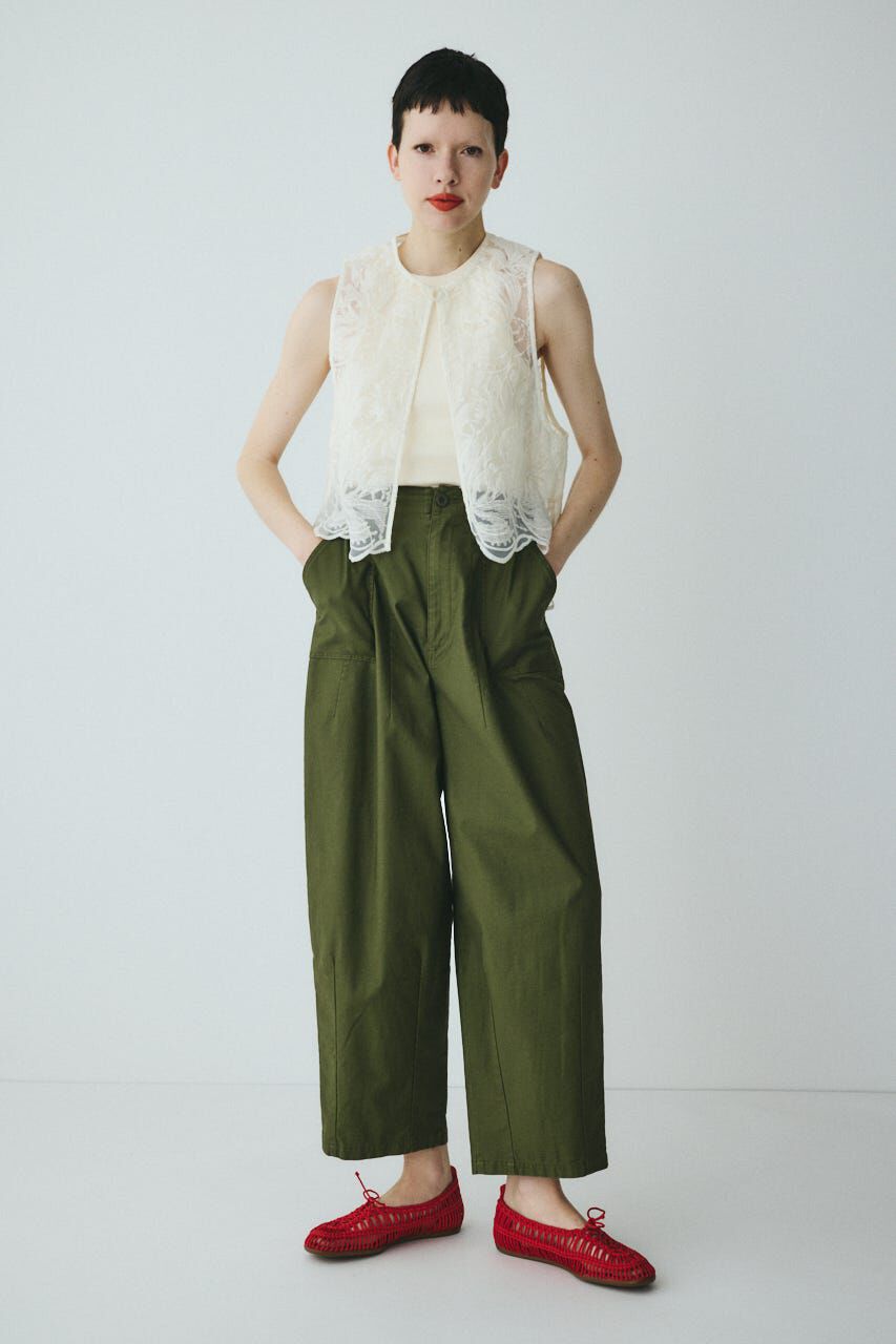 HeRIN.CYE「Lace vest」|ダウンベスト・ベスト|