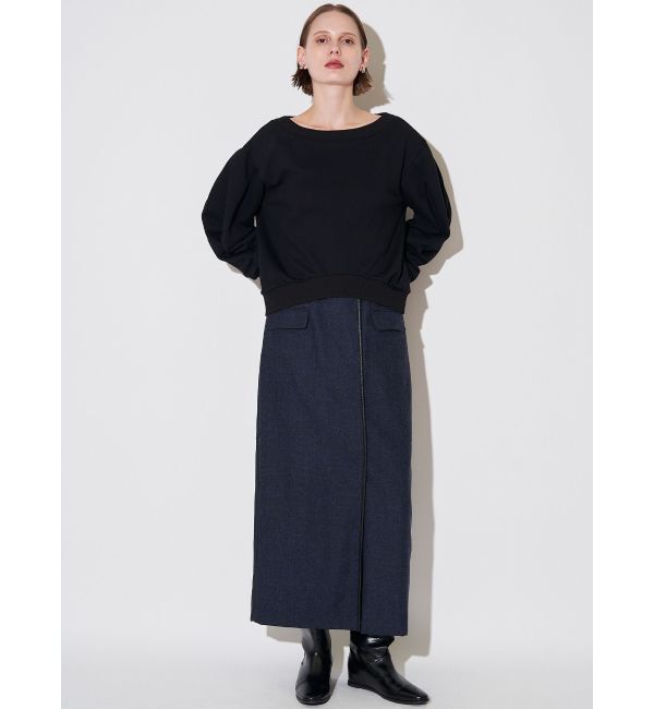 ELENDEEK「PIPING WRAP SK」|スカート|
