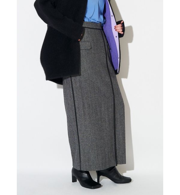 ELENDEEK「PIPING WRAP SK」|スカート|