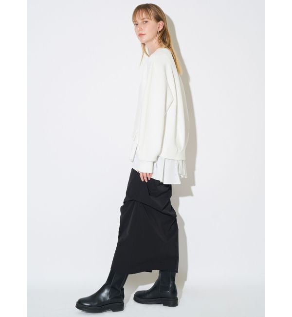 ELENDEEK「ASYME TUCK I-LINE SK」|スカート|
