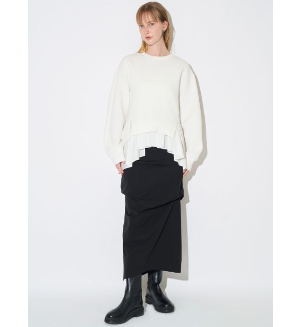 ELENDEEK「ASYME TUCK I-LINE SK」|スカート|